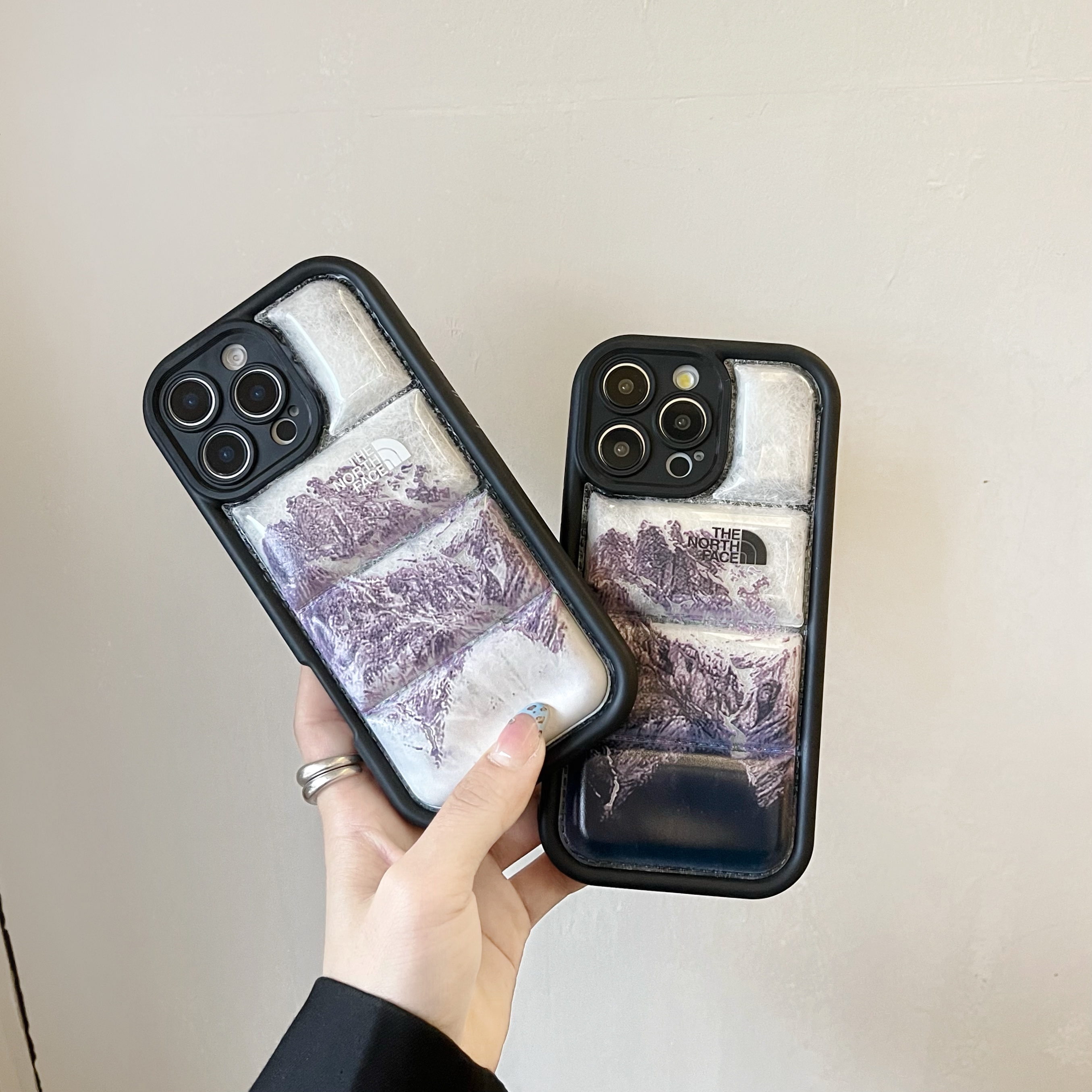 Snow Mountain NF Puffer iPhone Case Black-CLK251811