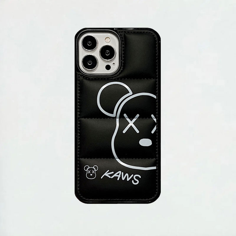 Bear 3D Puffer Phone Case For iPhone Black-BLX241143