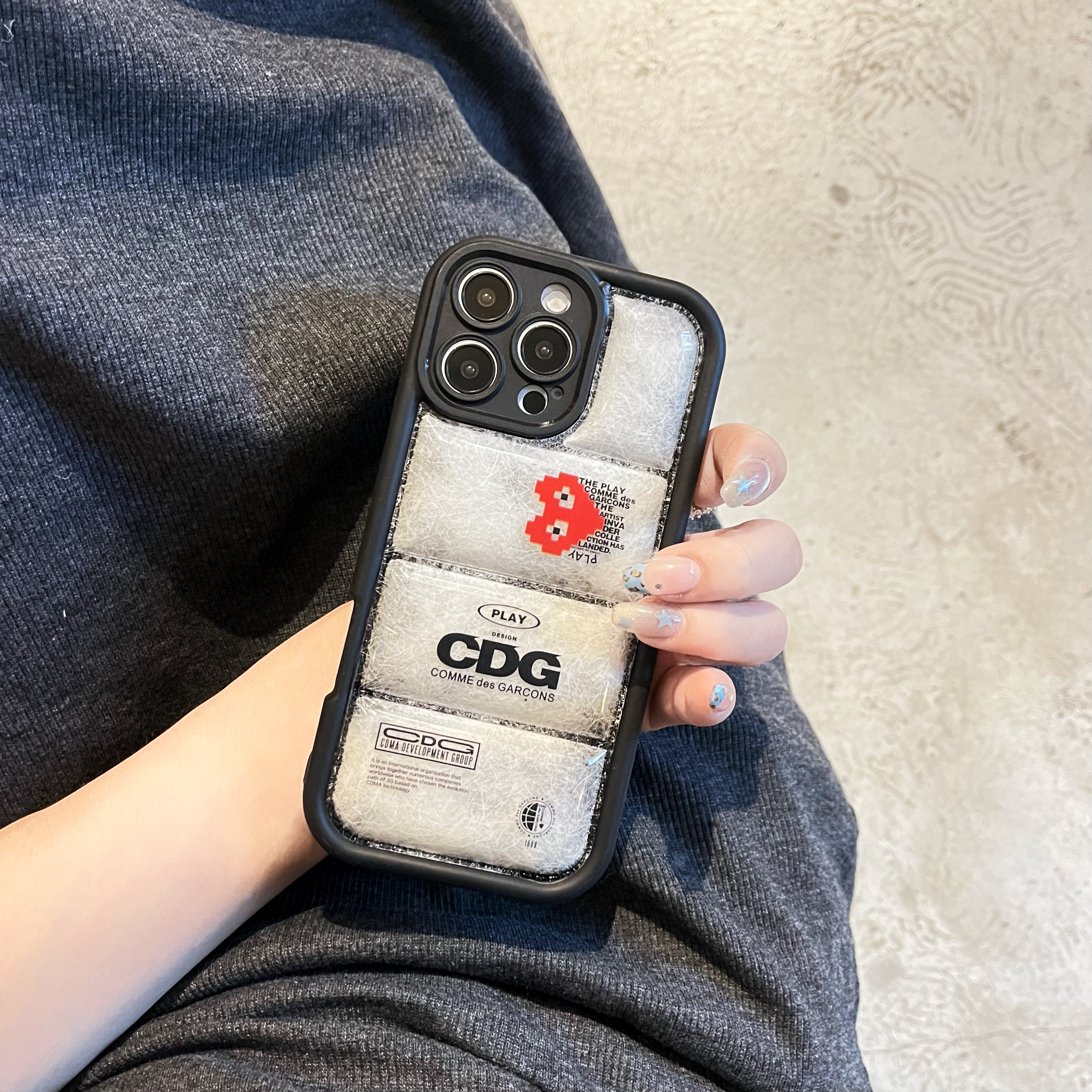 3D Puffer CDG iPhone Case-CLK250804