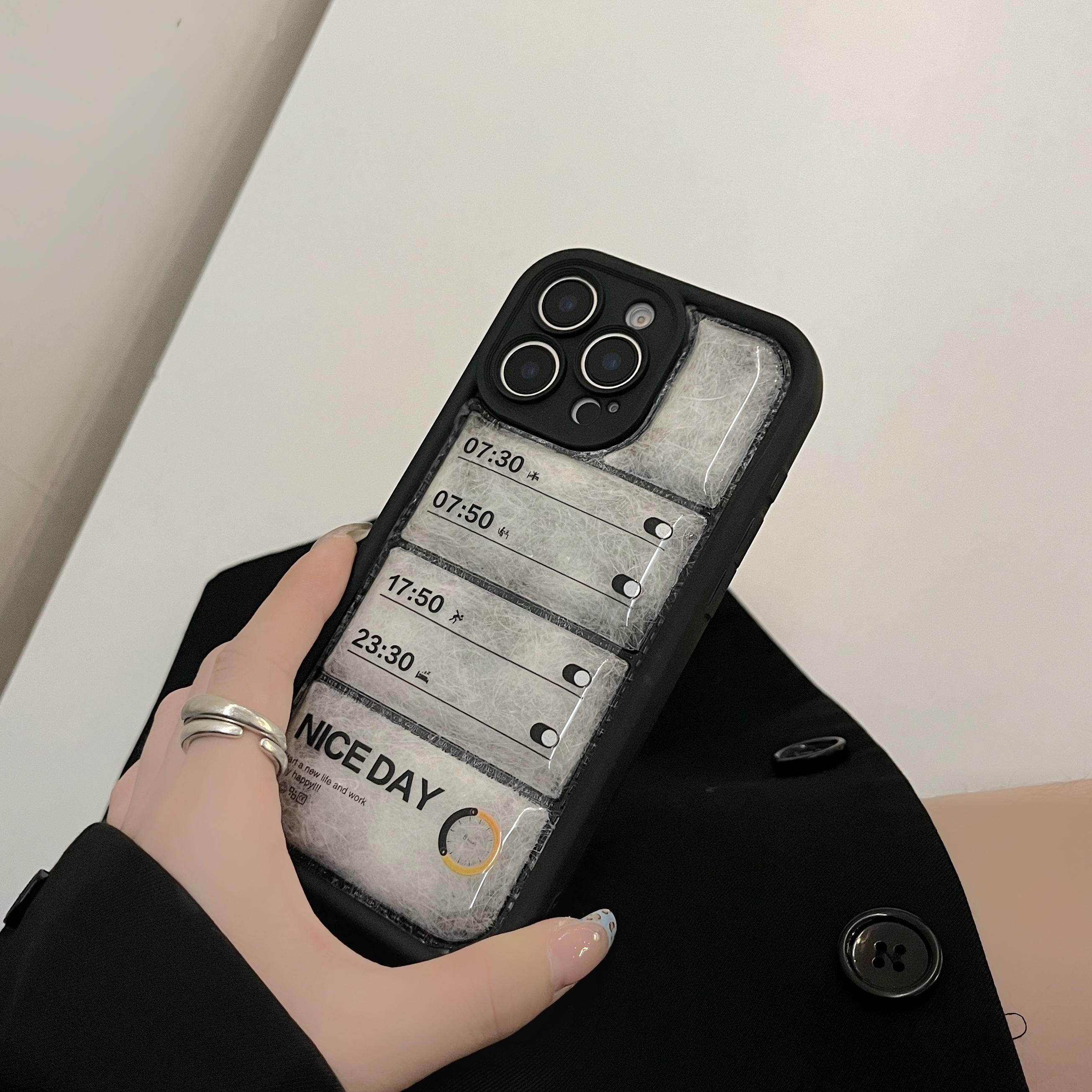 Alarm Clock 3D Puffer iPhone Case-CLK251902