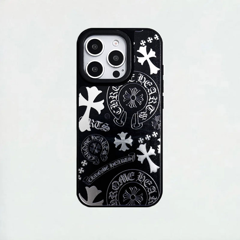 Cross Design Phone Case For iPhone Black-SZJ251615