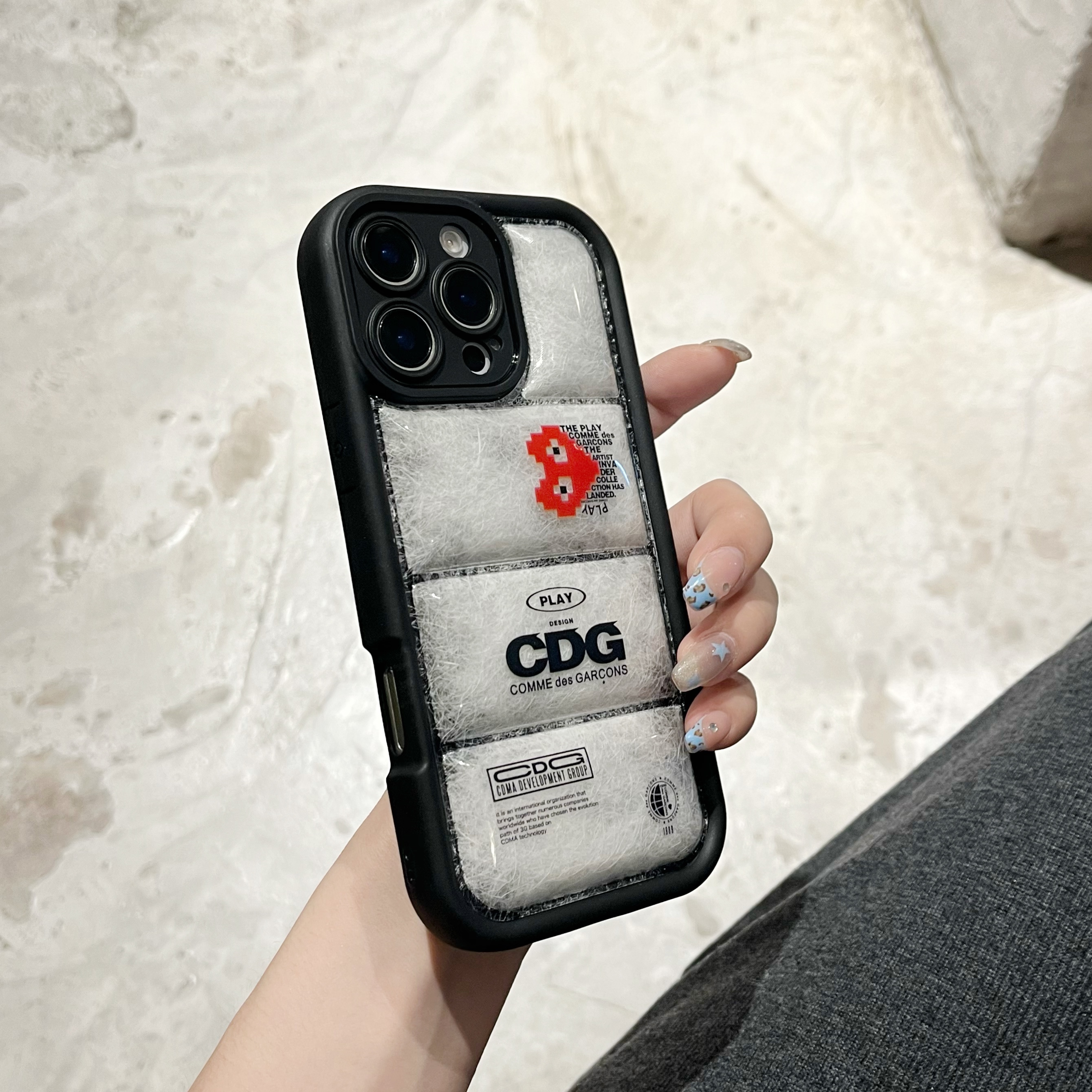 3D Puffer CDG iPhone Case-CLK250804