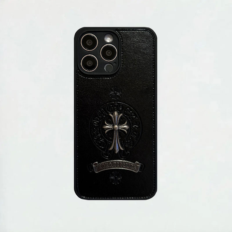 Leather CHS Phone Case For iPhone Black-KLX251625