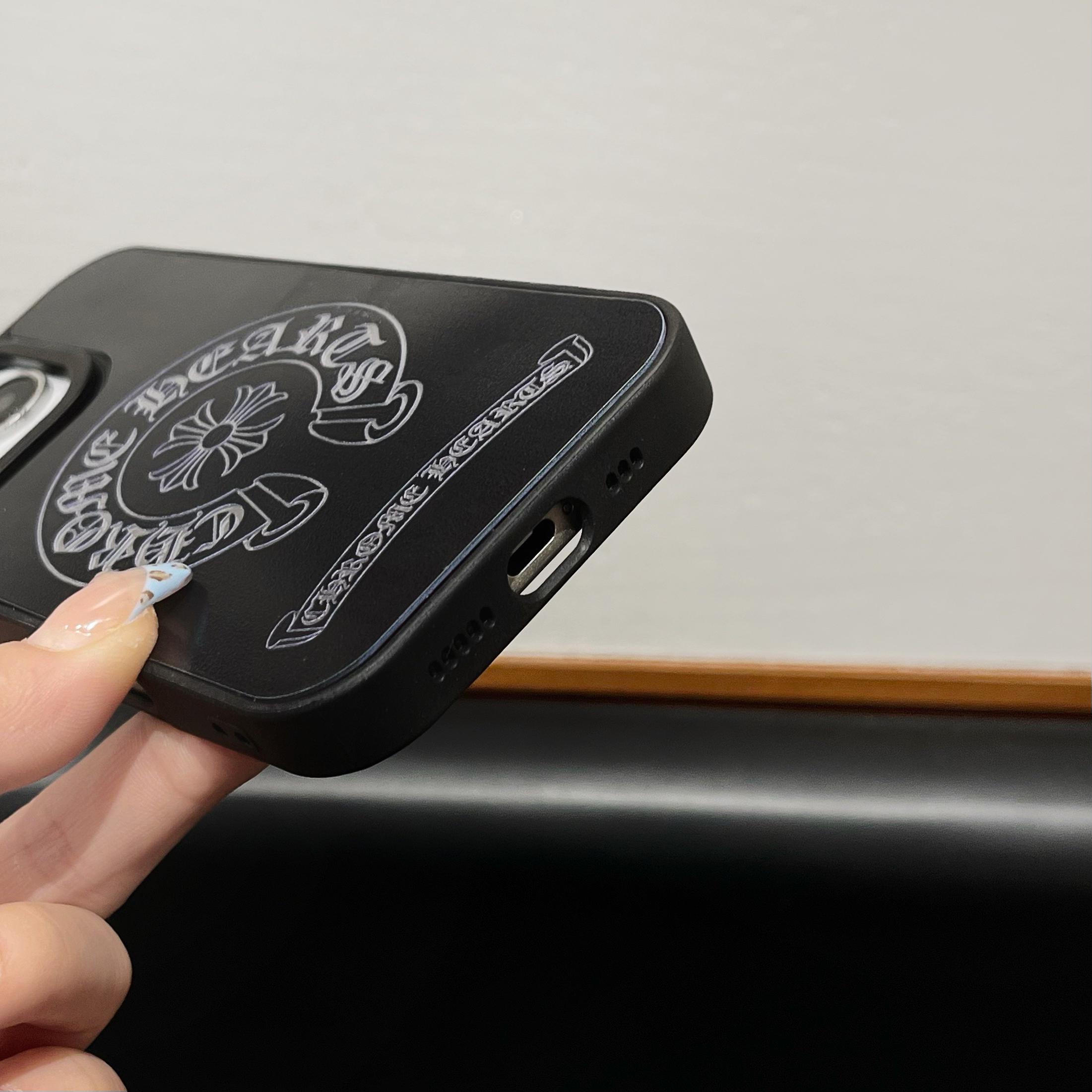 Cross Logo Phone Case For iPhone Black-SZJ251615