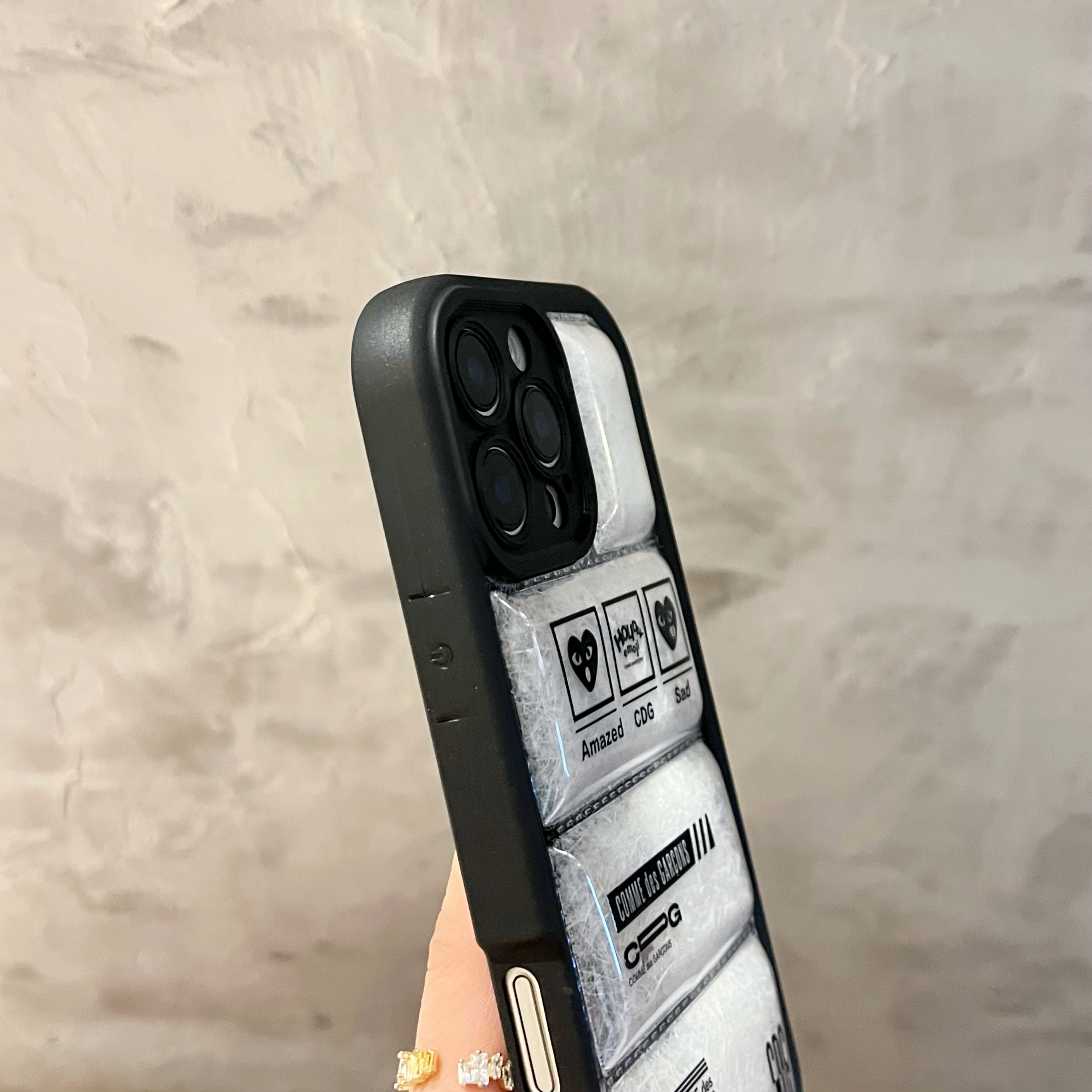3D Puffer CDG iPhone Case-CLK250804