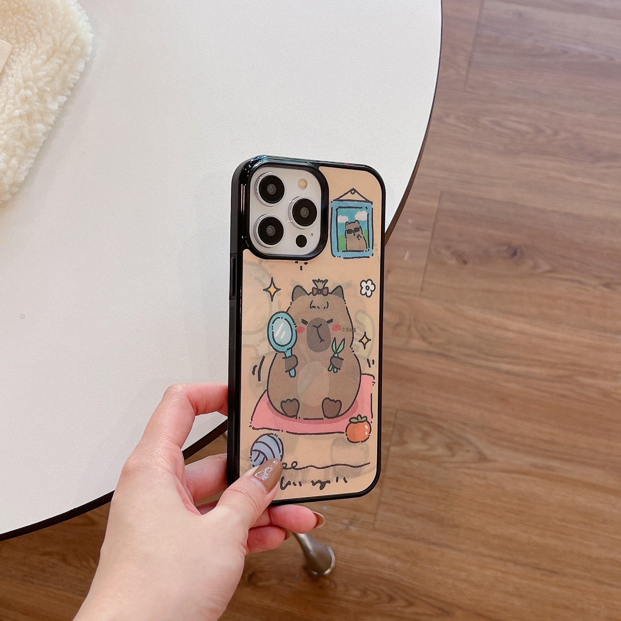 3D Magnet Change Lovely Capybara Phone Case For iPhone（Compatible with Magsafe）-STS241833