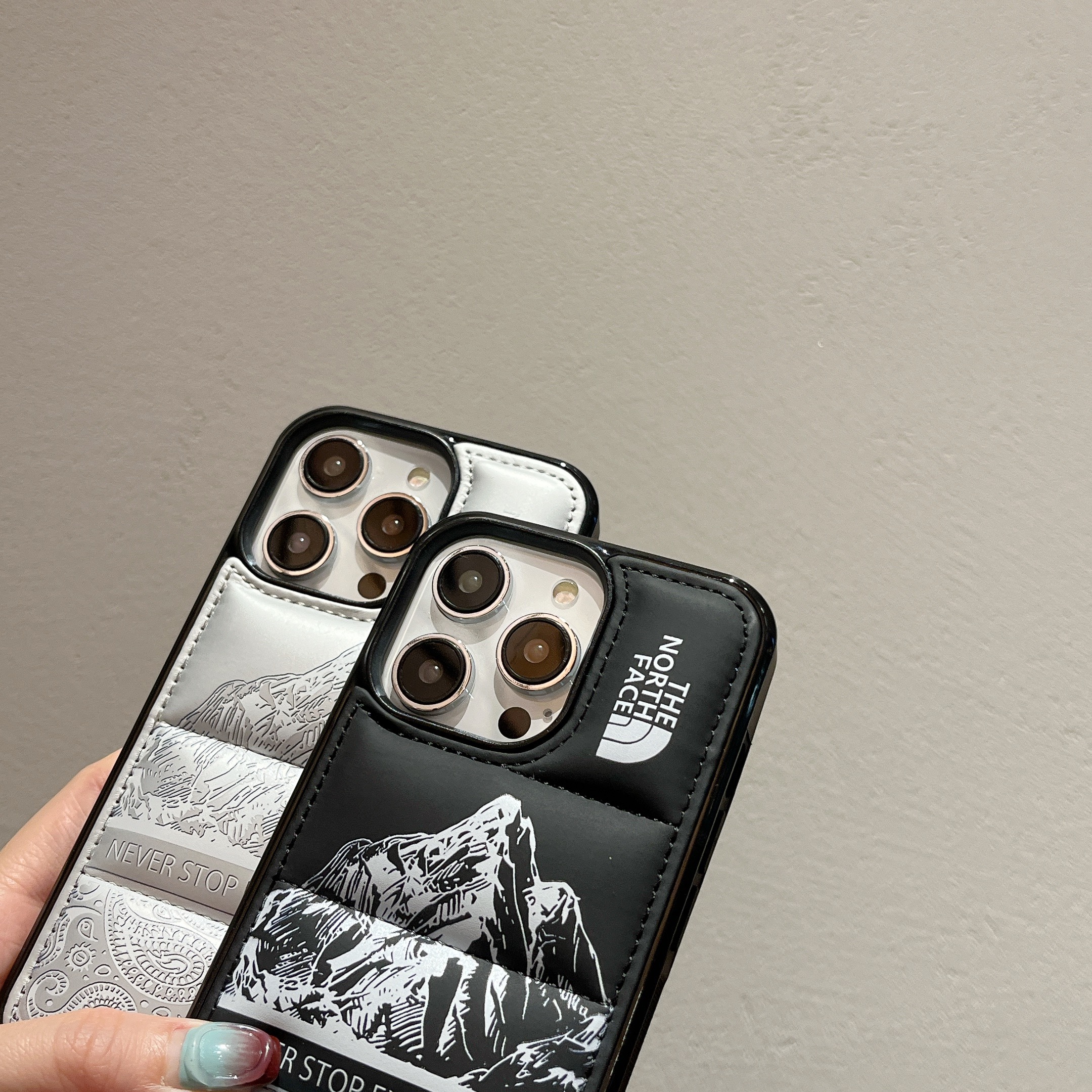 NF Cashew Nut Flower Phone Case For iPhone Black-YGH241721