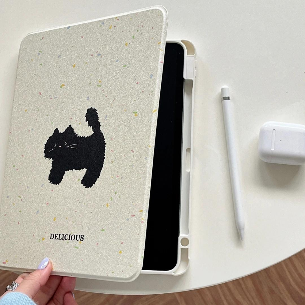 Black Cat iPad Case