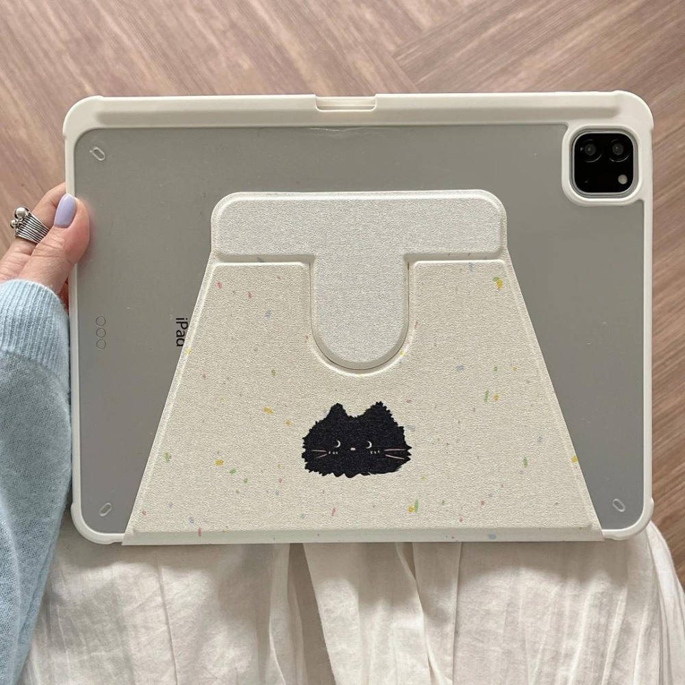 Black Cat iPad Case