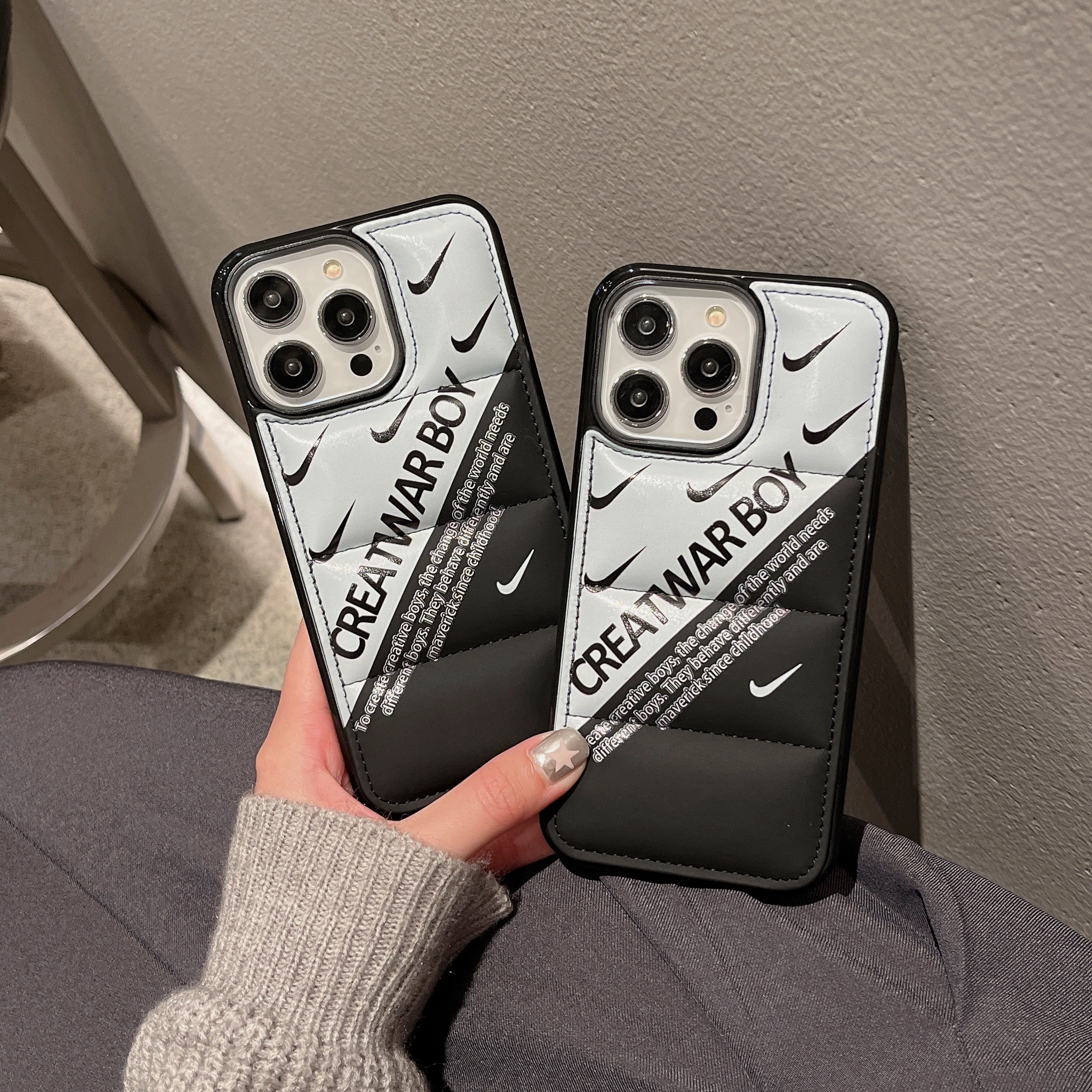 Creative Worldly boy Phone Case For iPhone Black-NKK241405