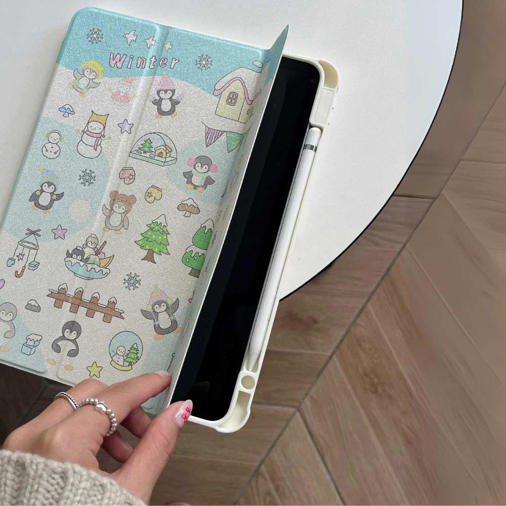 Cartoon Winter iPad Case