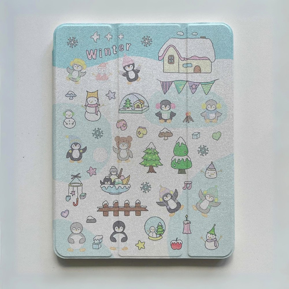 Cartoon Winter iPad Case