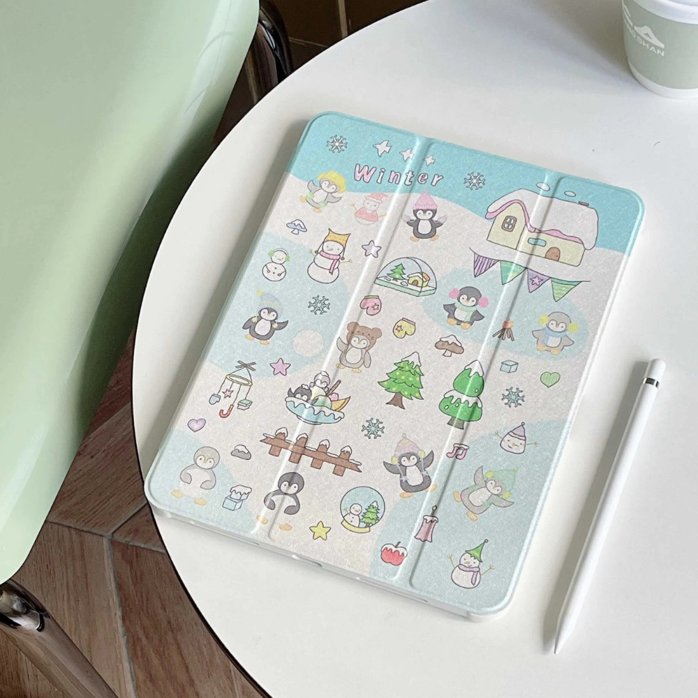 Cartoon Winter iPad Case
