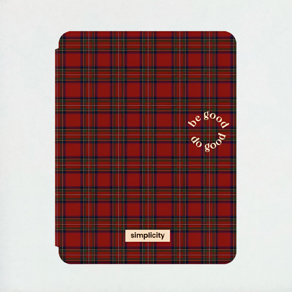 Classic Red Plaid iPad Case