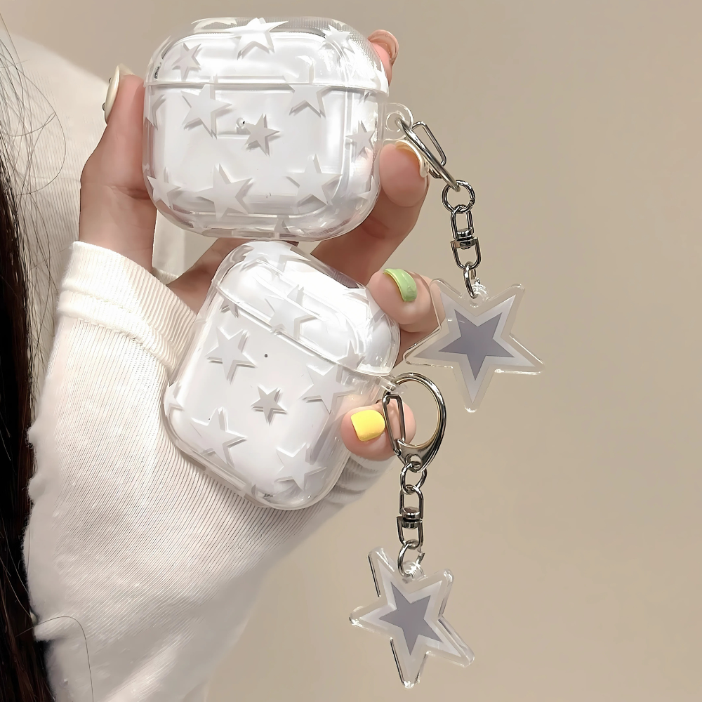 Clear Star AirPods Case