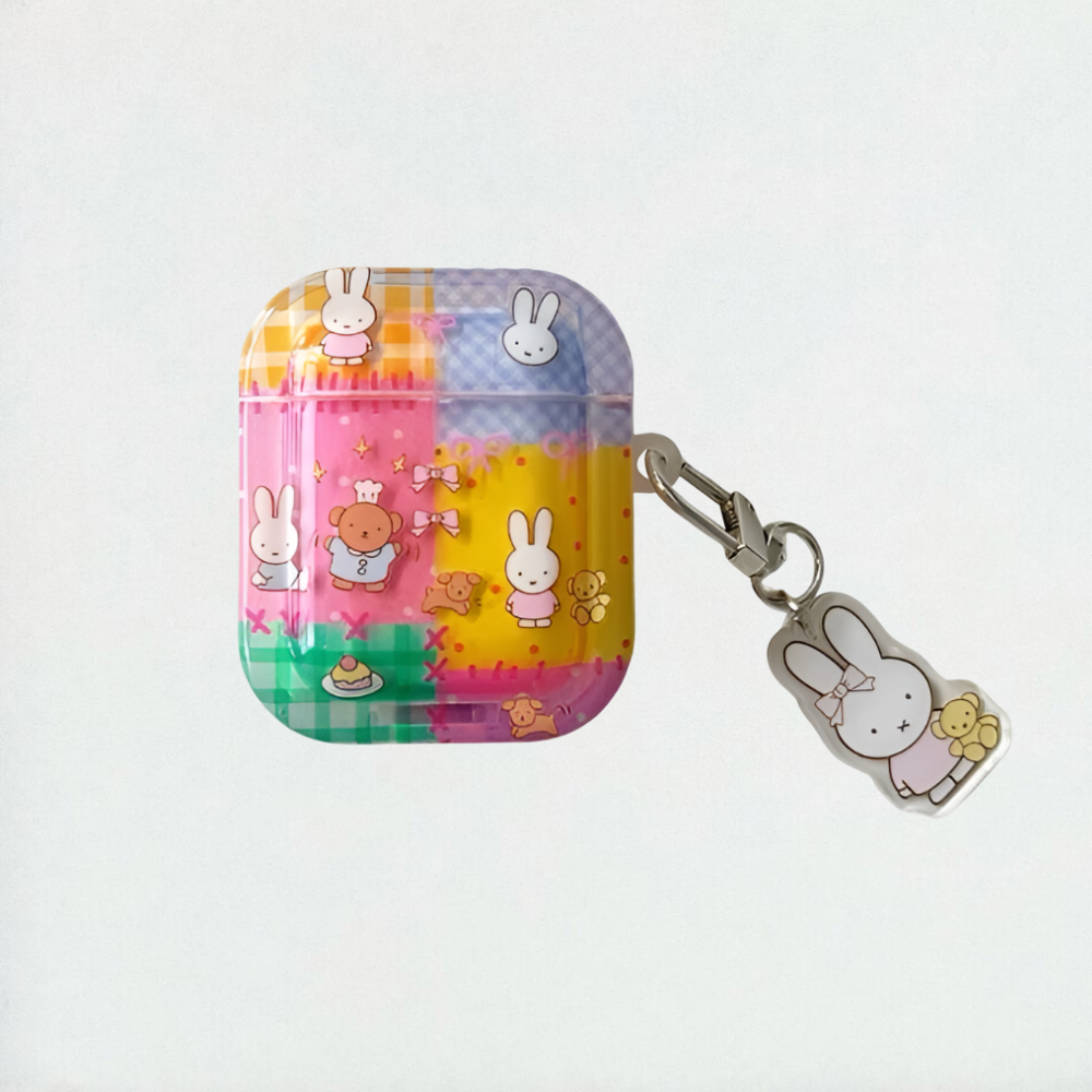 Colorful Patchwork Miffy AirPods Case