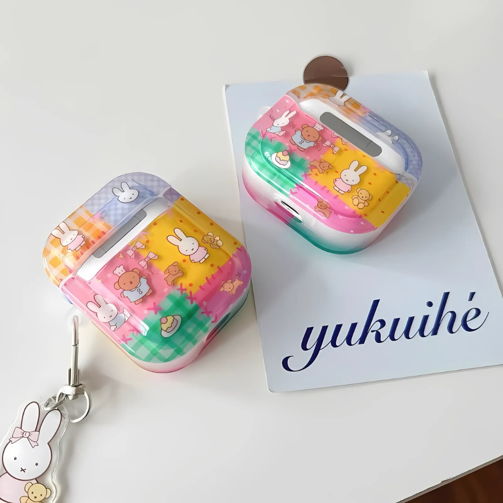 Colorful Patchwork Miffy AirPods Case