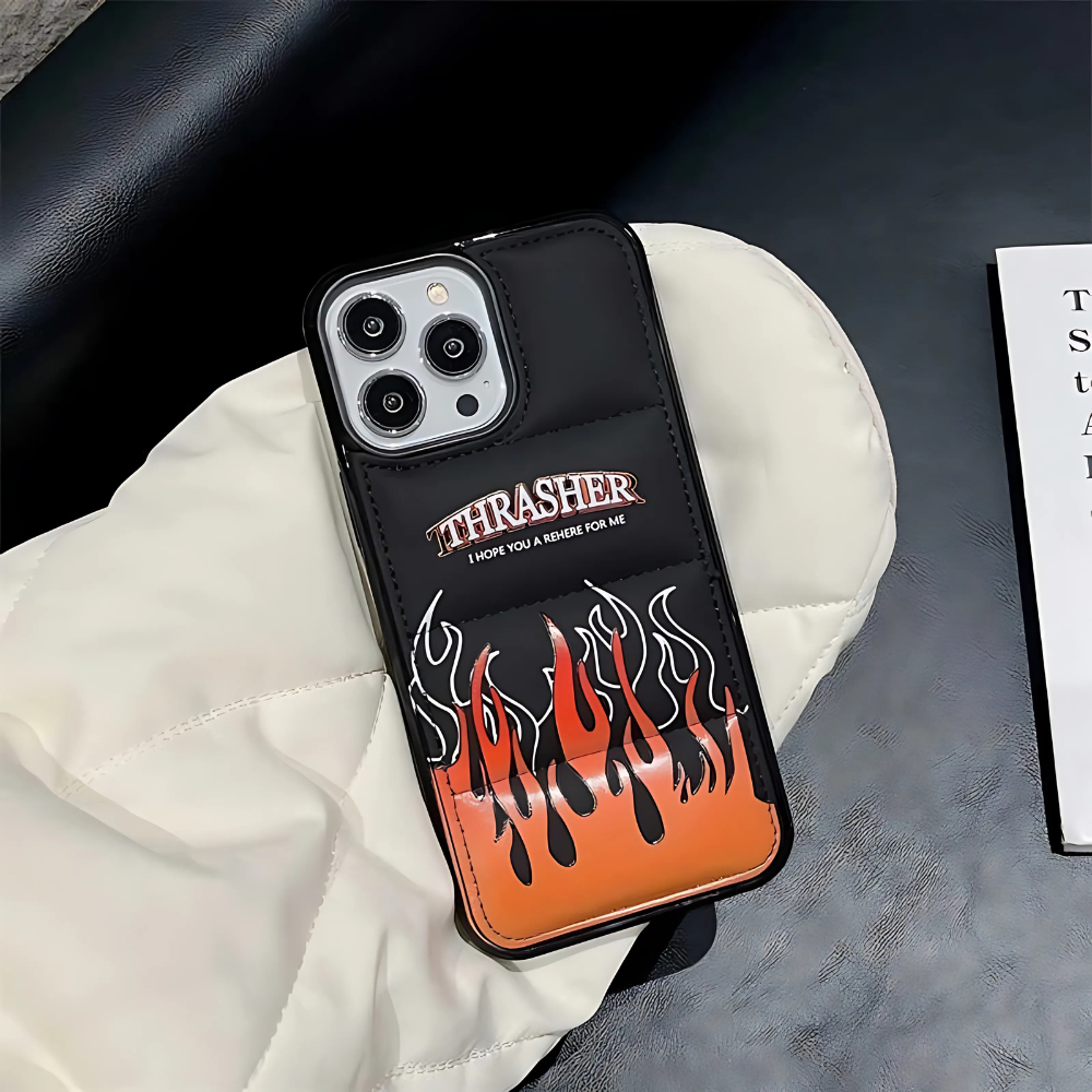 Flame Thrasher Puffer iPhone Case