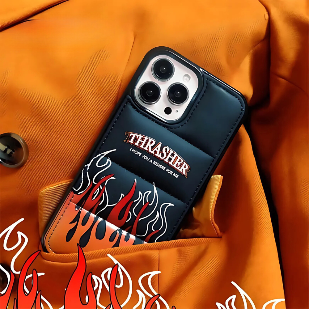 Flame Thrasher Puffer iPhone Case