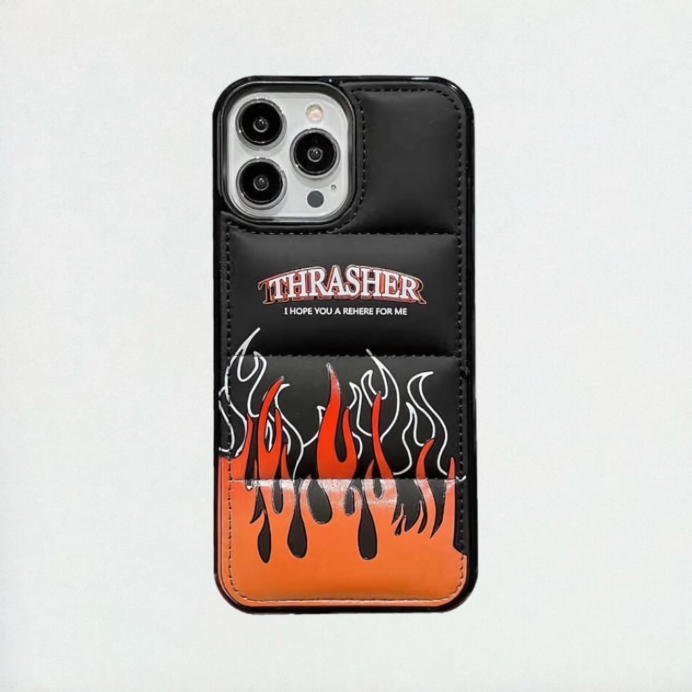 Flame Thrasher Puffer iPhone Case