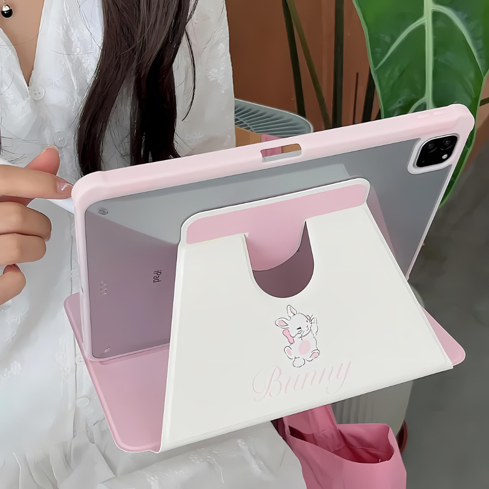 Floral Bunny iPad Case