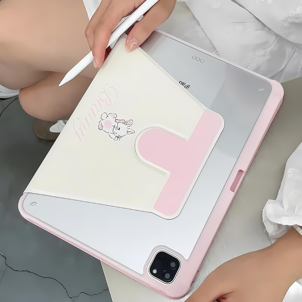 Floral Bunny iPad Case