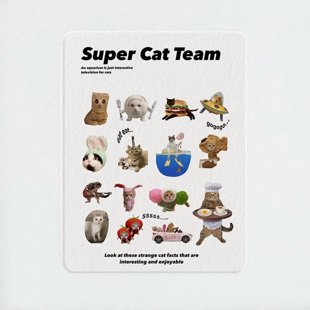 Funny Cat Chaos iPad Case