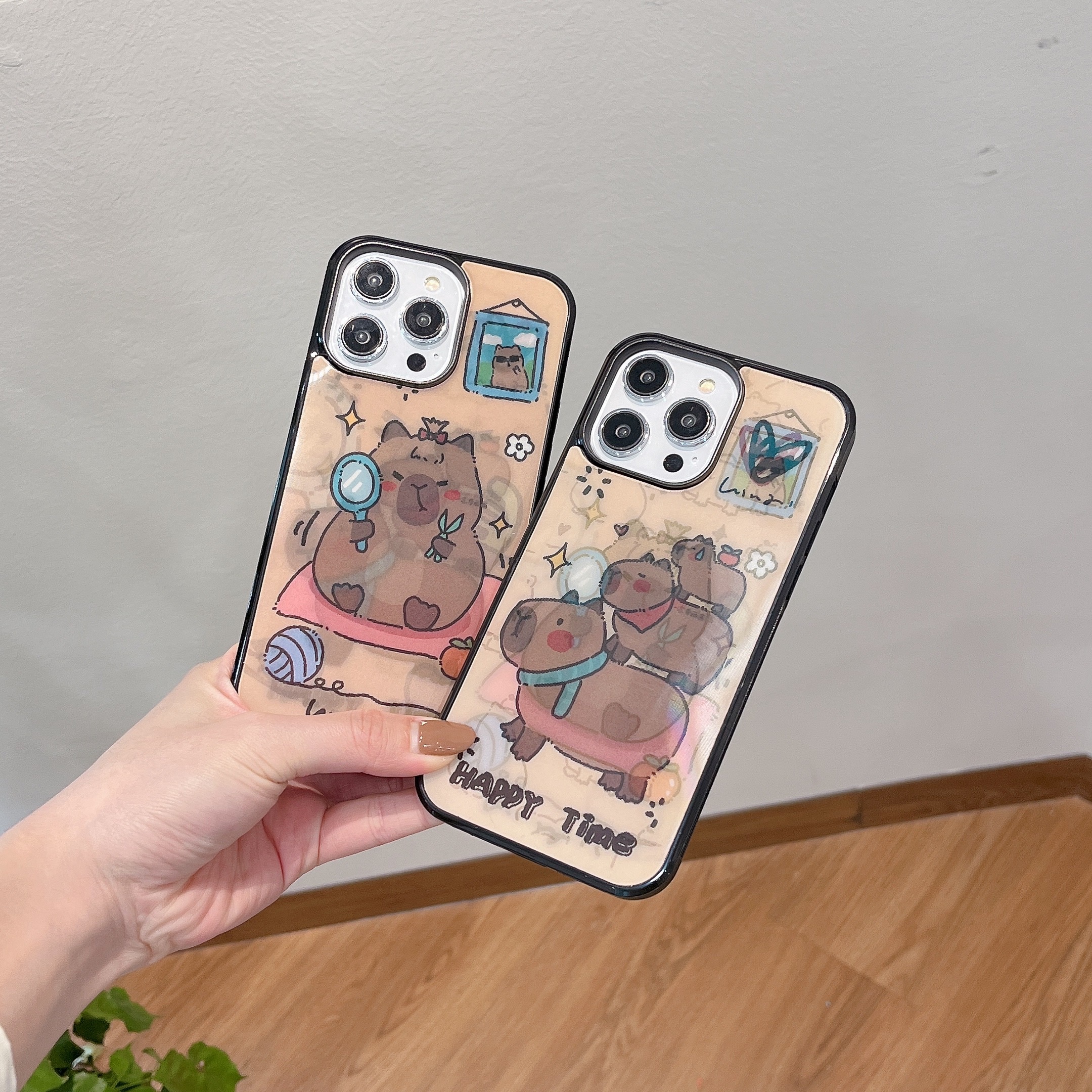 3D Magnet Change Lovely Capybara Phone Case For iPhone（Compatible with Magsafe）-STS241833