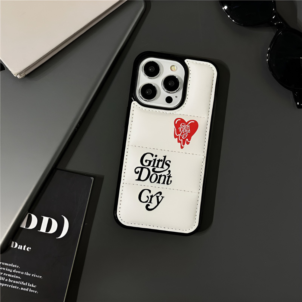 Girls Don't Cry Puffer iPhone Case