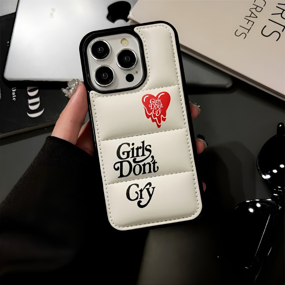 Girls Don't Cry Puffer iPhone Case