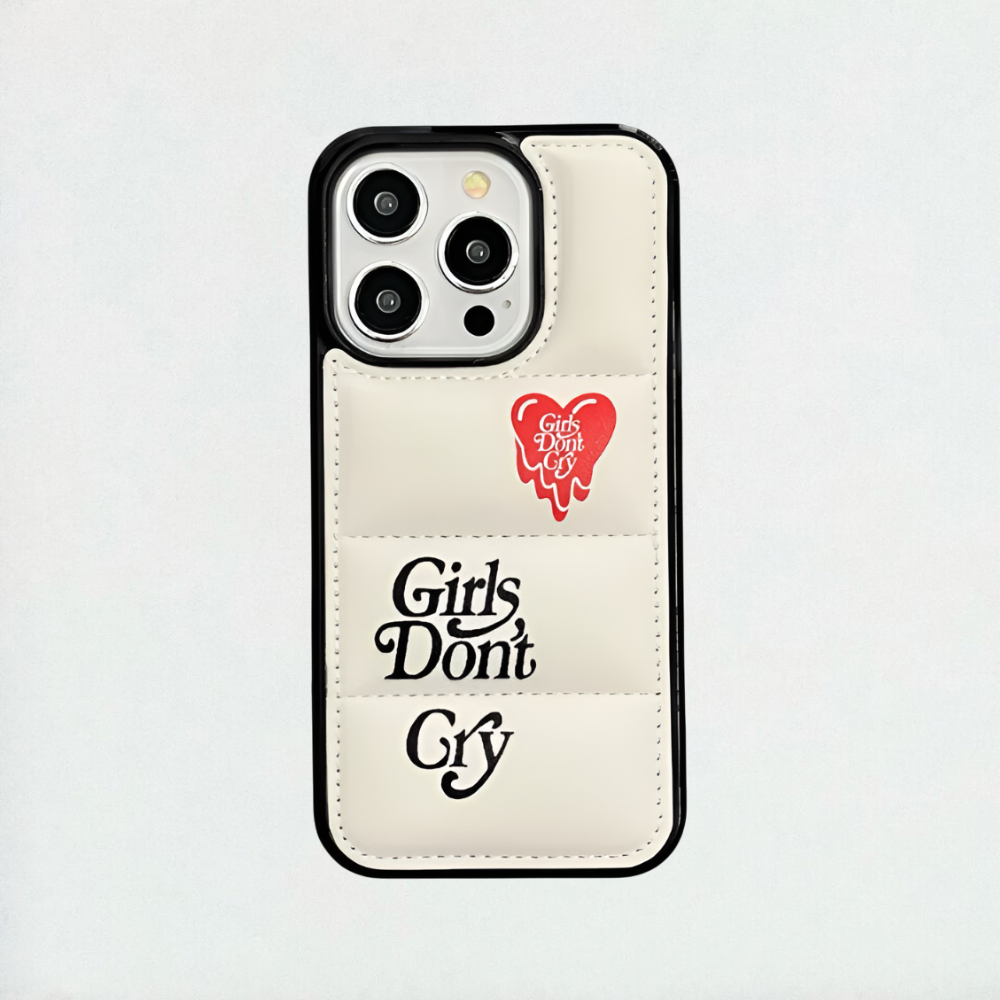 Girls Don't Cry Puffer iPhone Case