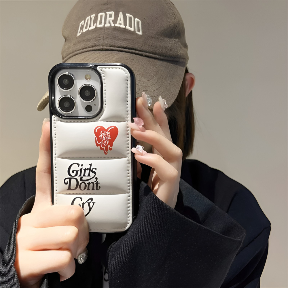Girls Don't Cry Puffer iPhone Case