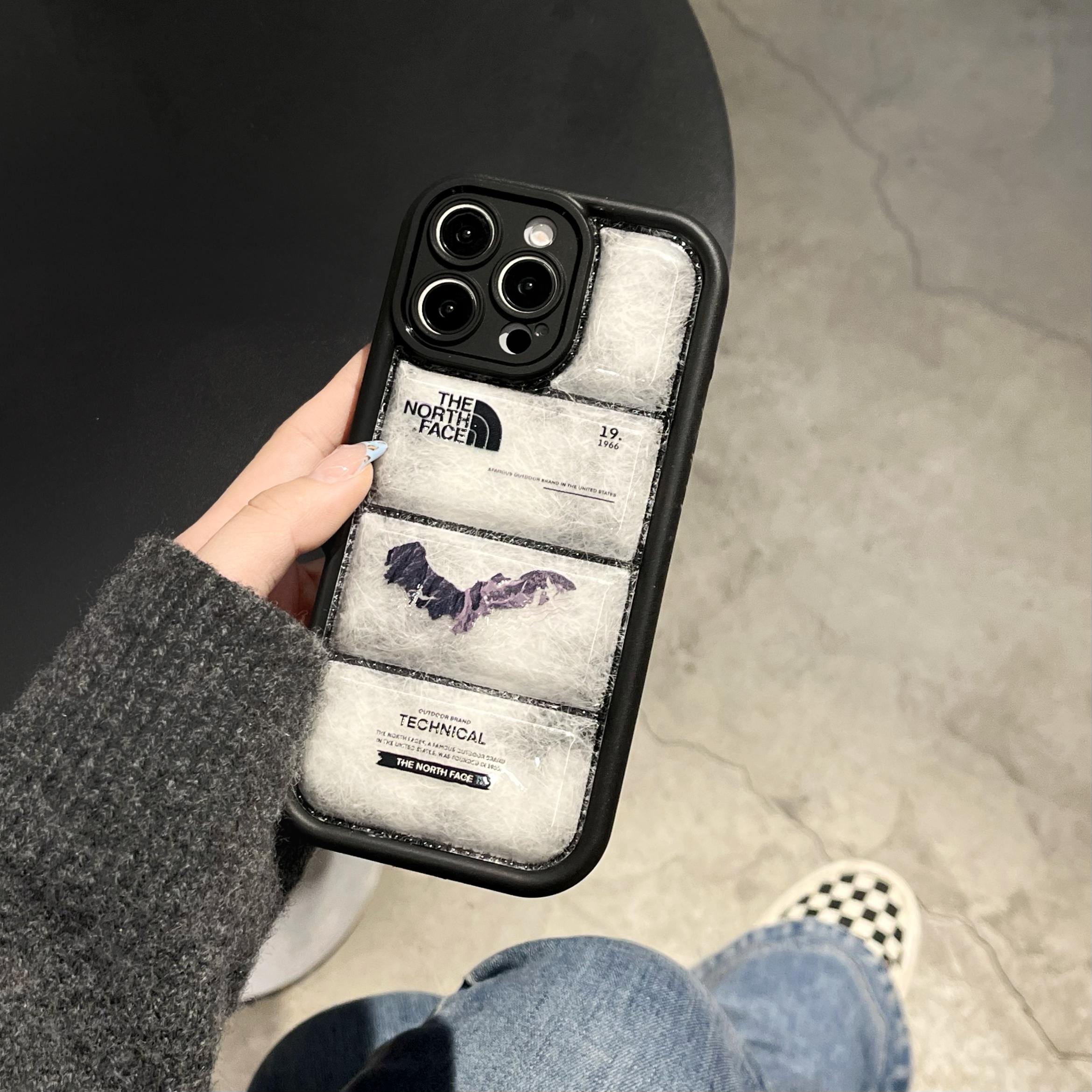 The NF iPhone Case Puffer Black-ZYR241105