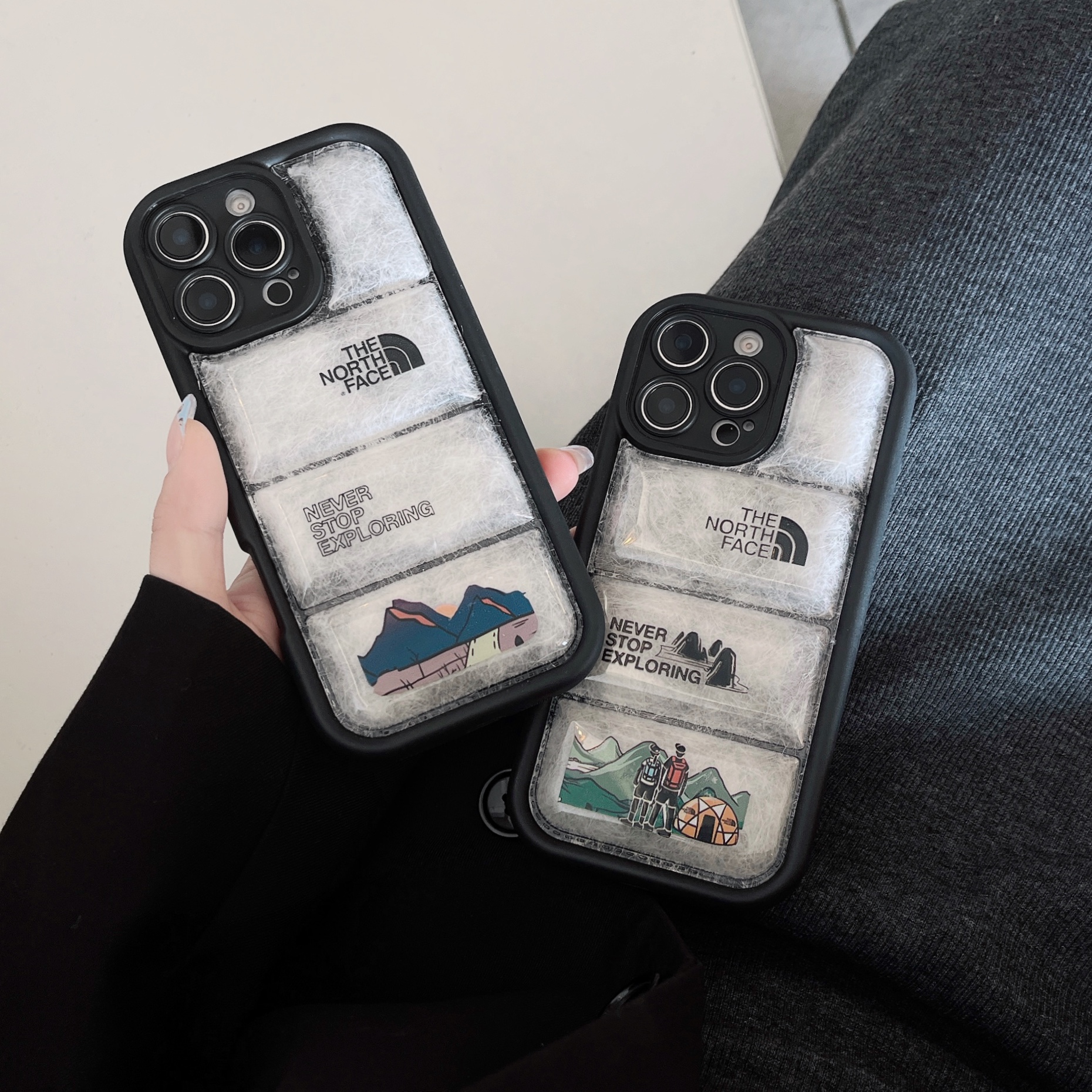 The NF iPhone Case Puffer Black-ZYR241101