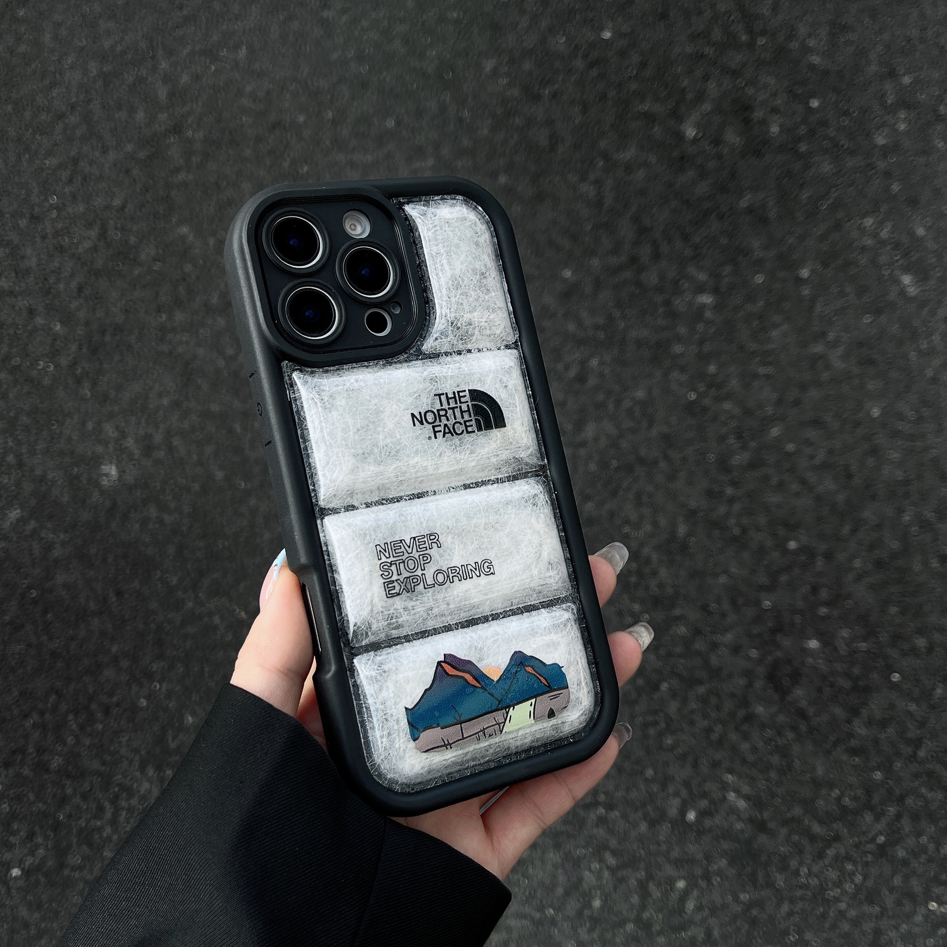 The NF iPhone Case Puffer Black-ZYR241101