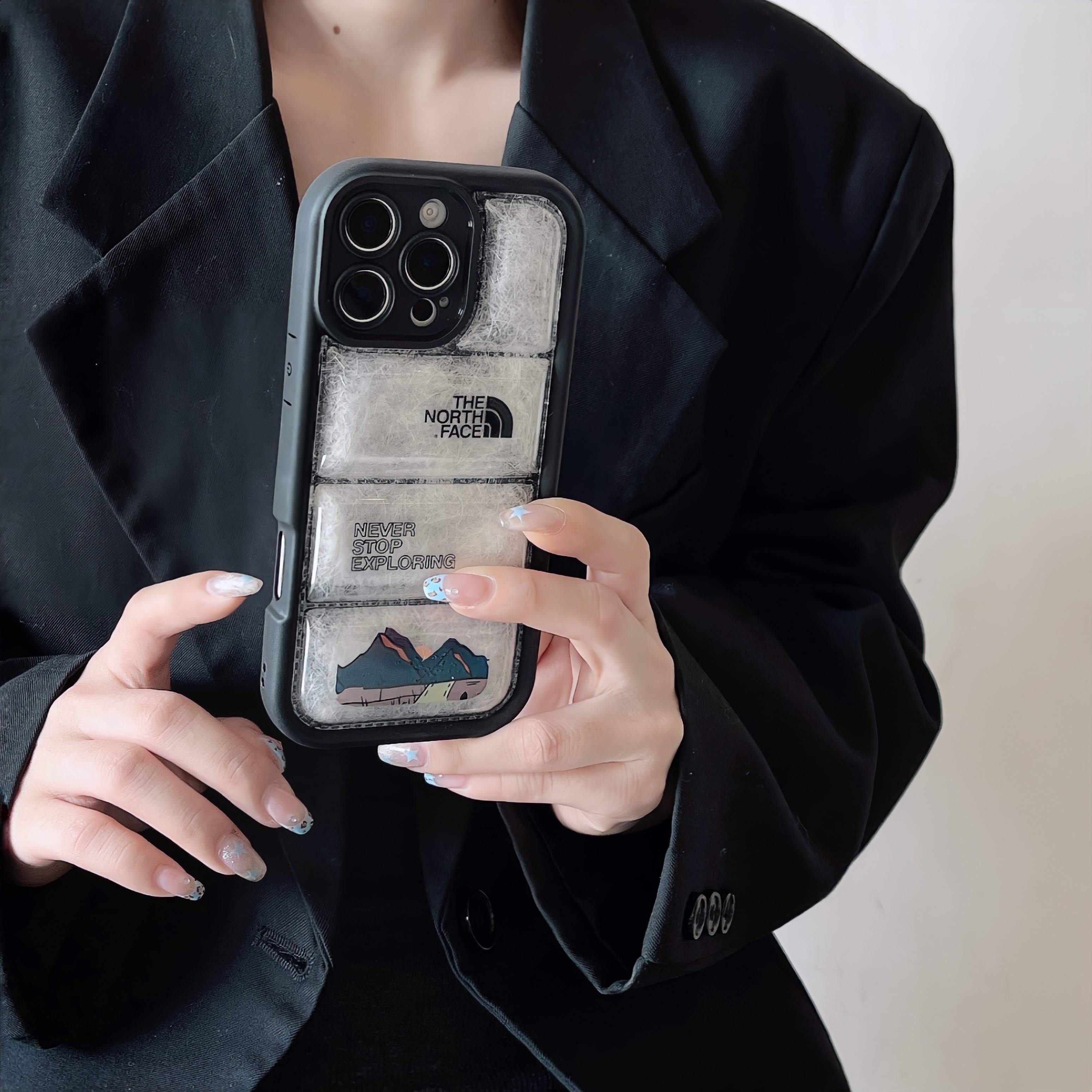 The NF iPhone Case Puffer Black-ZYR241101