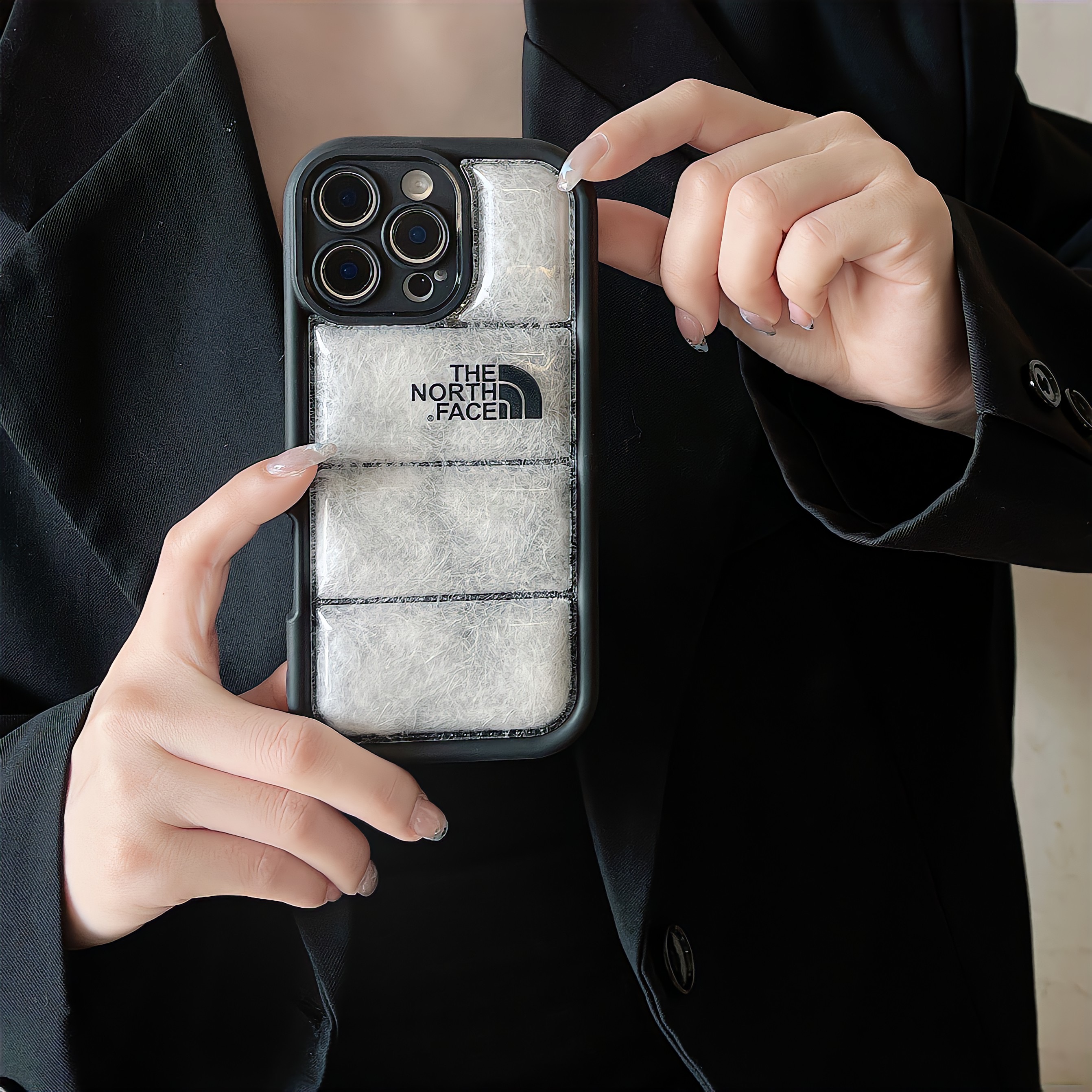 The NF iPhone Case Puffer Black-ZYR241103