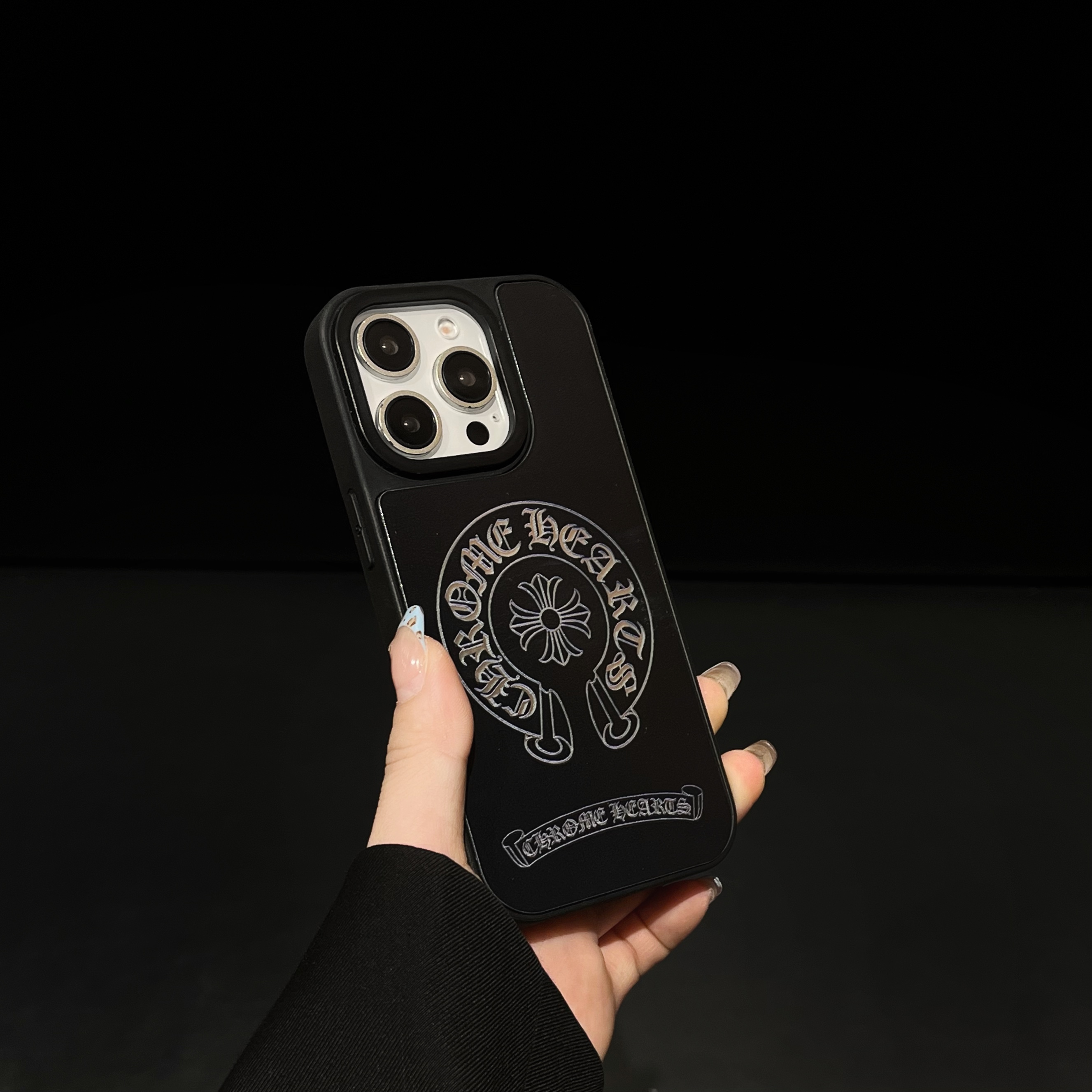 Cross Logo Phone Case For iPhone Black-SZJ251615