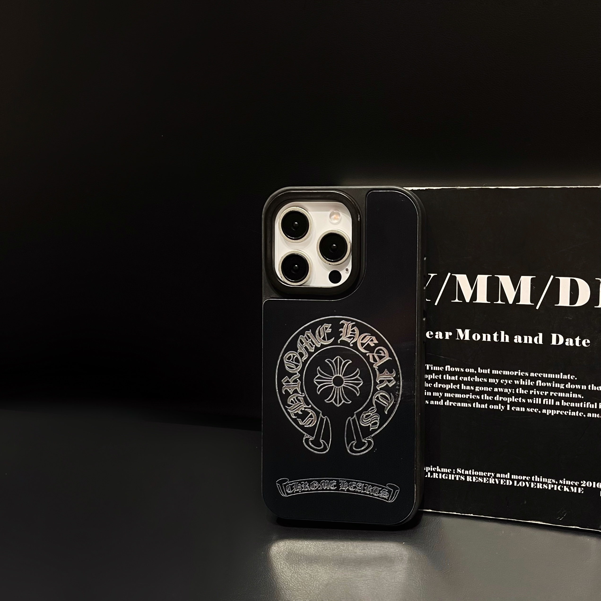 Cross Logo Phone Case For iPhone Black-SZJ251615