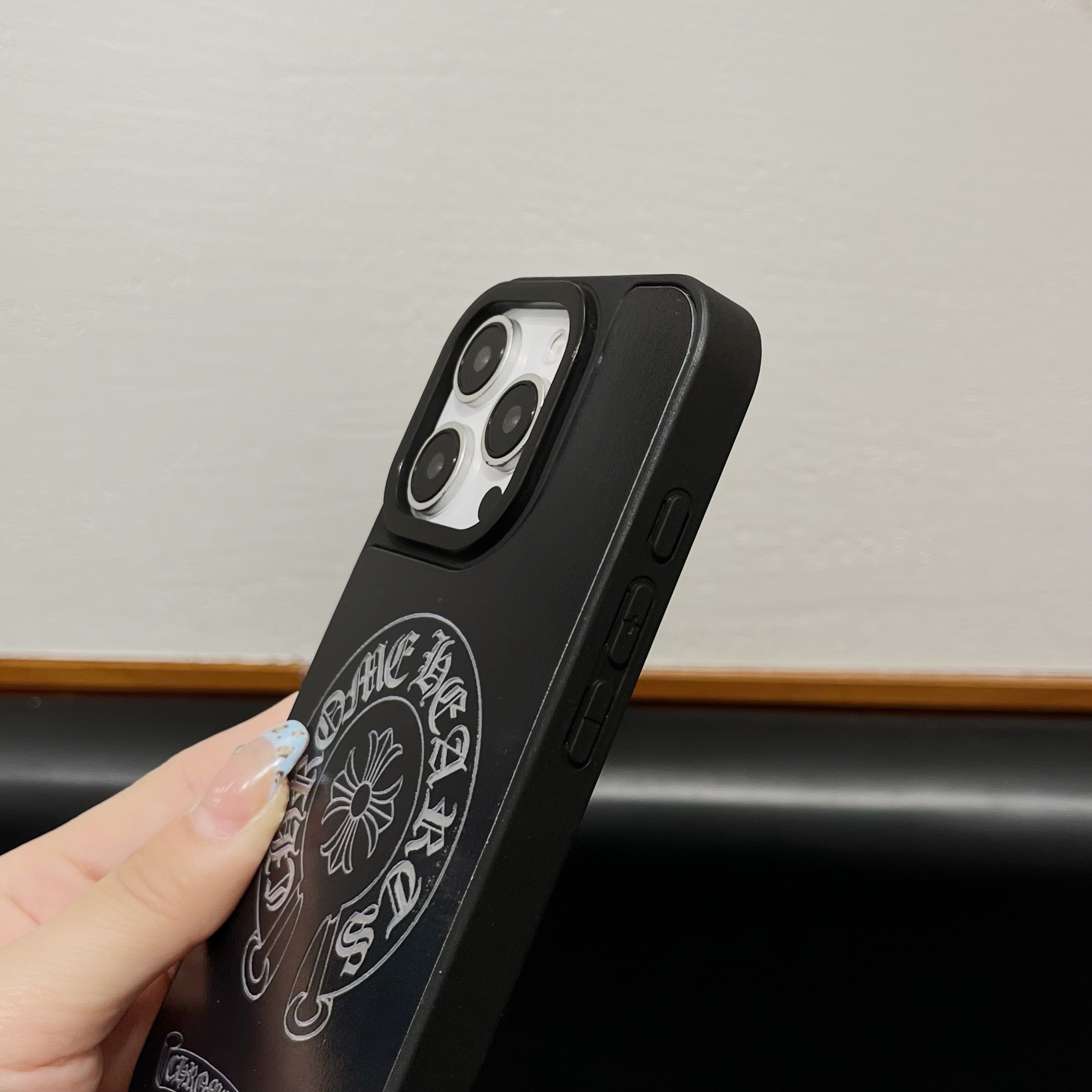 Cross Logo Phone Case For iPhone Black-SZJ251615