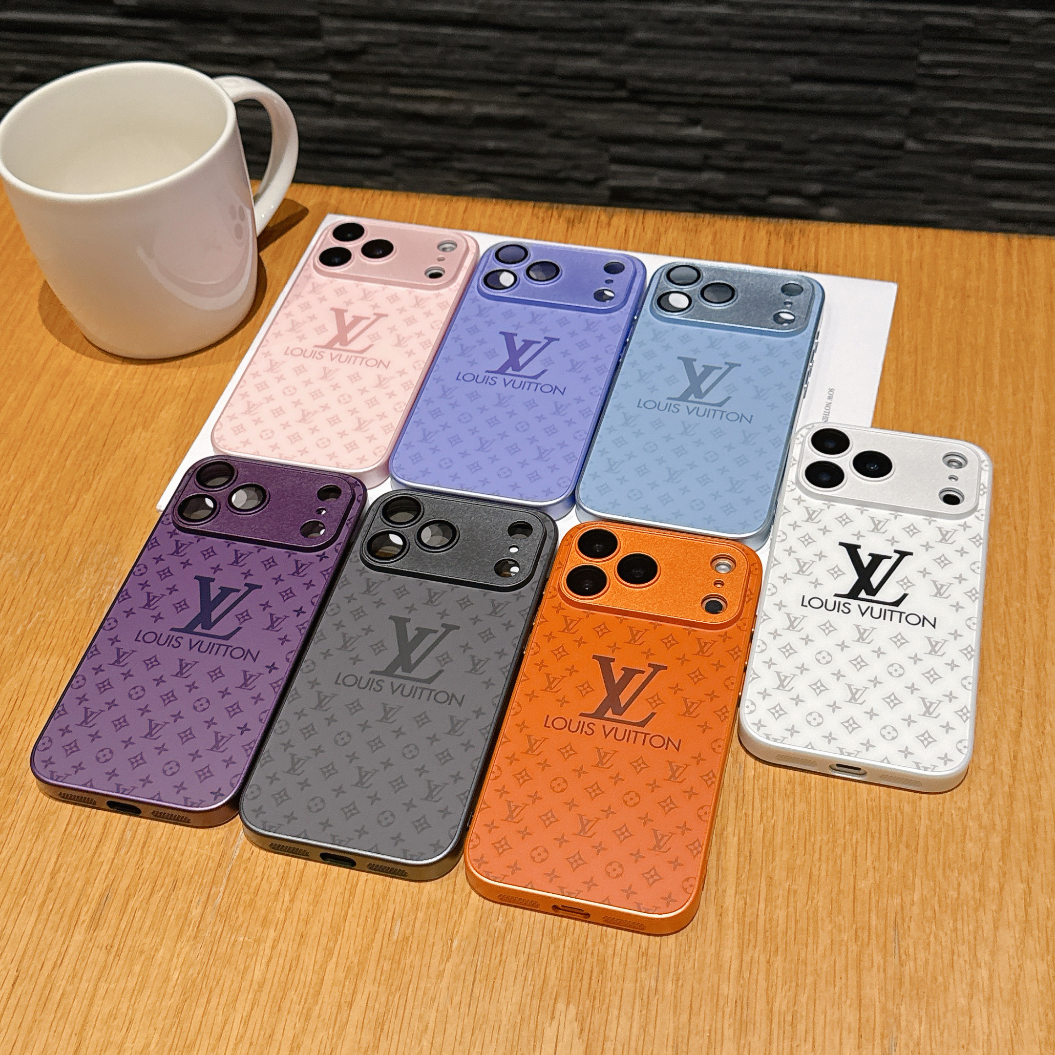 Elegant Monogram iPhone Case White For iPhone 17/16/15/14/13-VEMO023