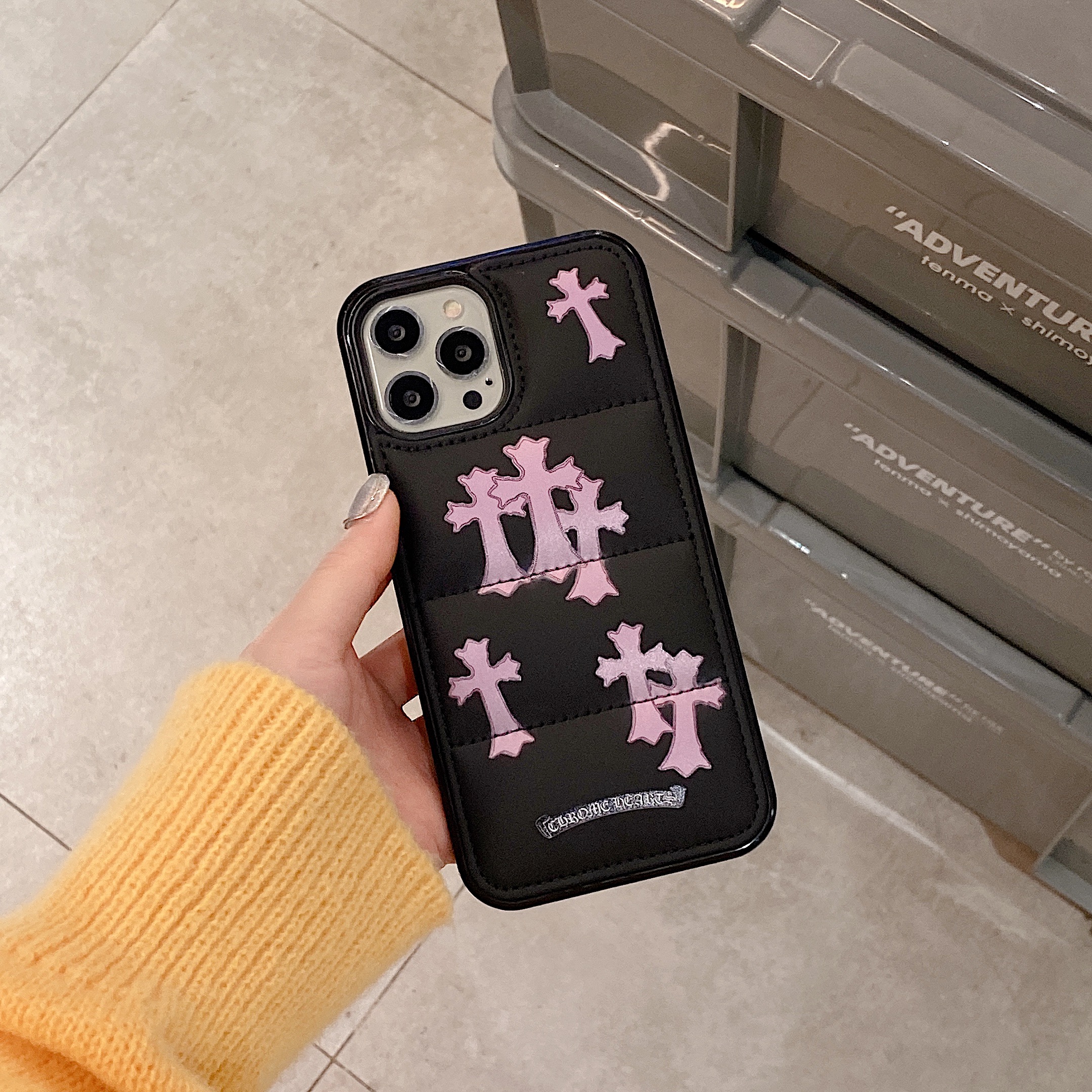 Creative Cross Phone Case For iPhone Pink-KLX241750