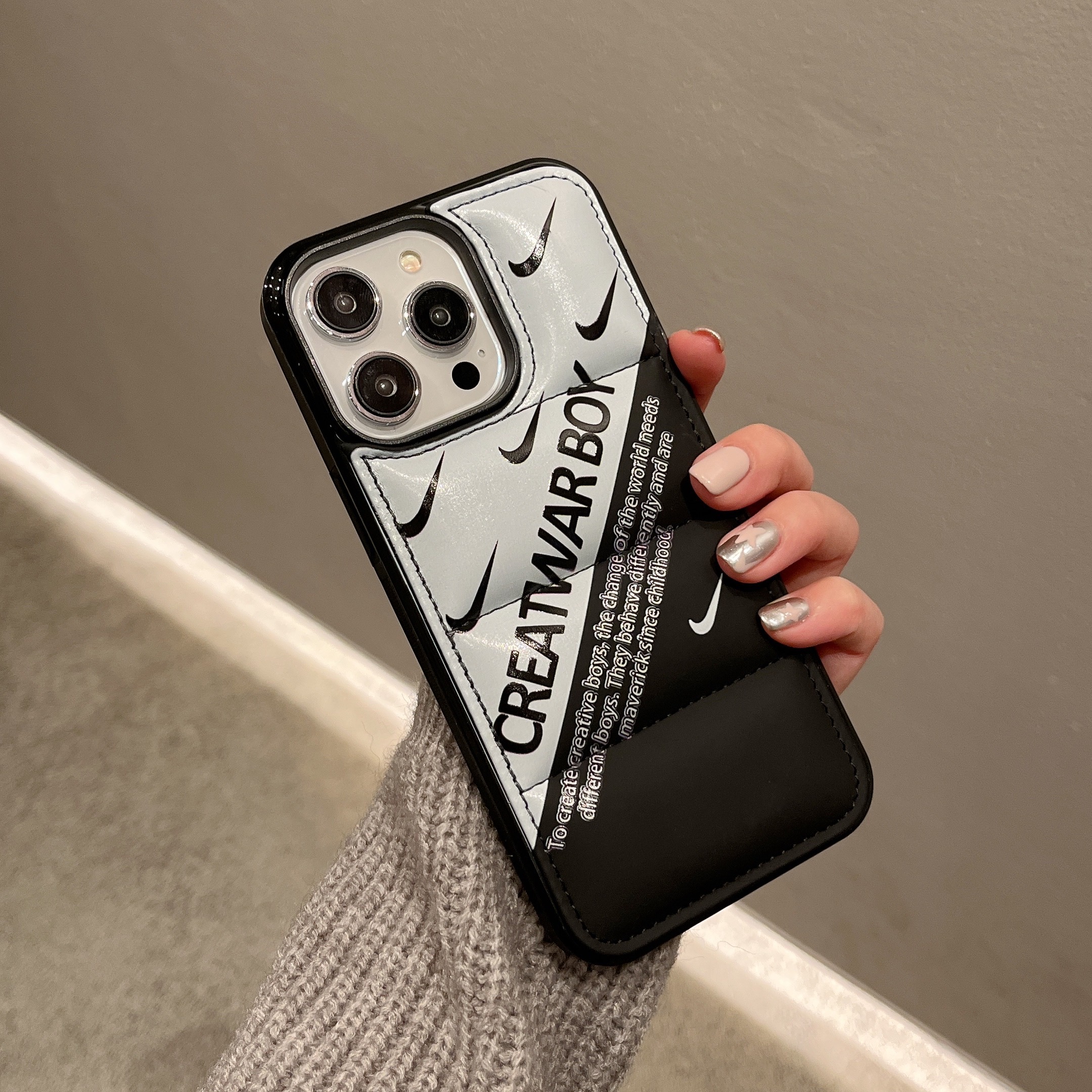 Creative Worldly boy Phone Case For iPhone Black-NKK241405