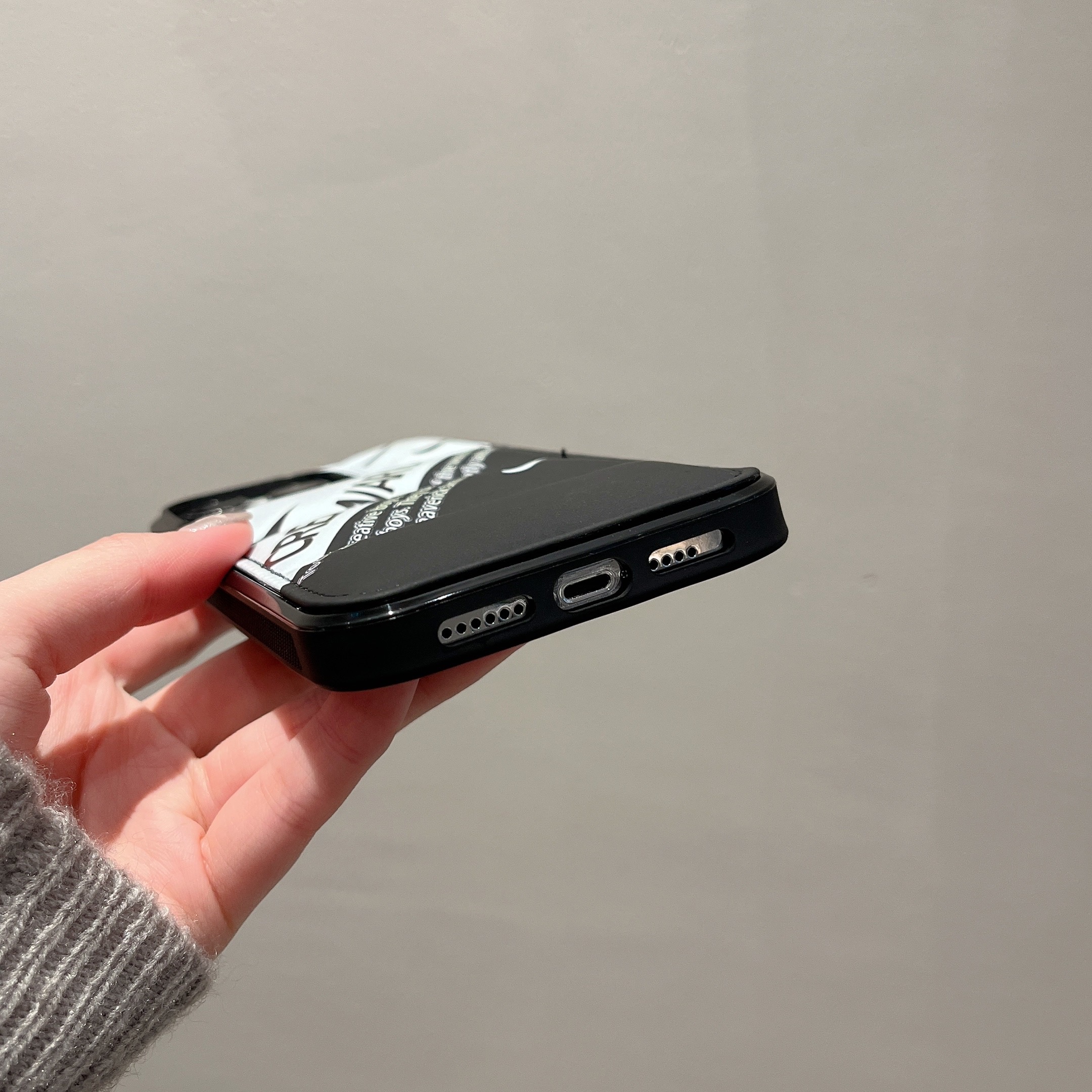 Creative Worldly boy Phone Case For iPhone Black-NKK241405