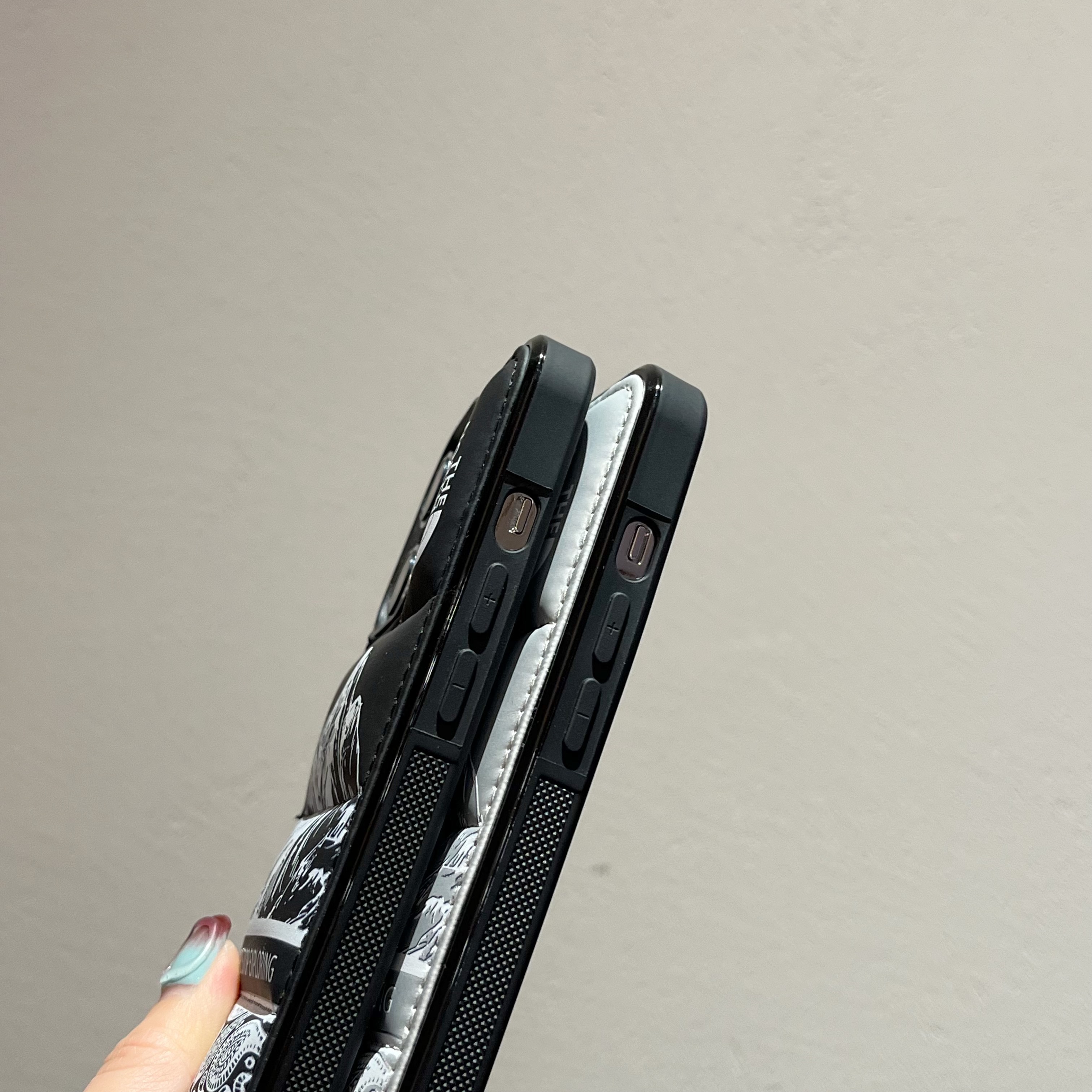 NF Cashew Nut Flower Phone Case For iPhone Black-YGH241721