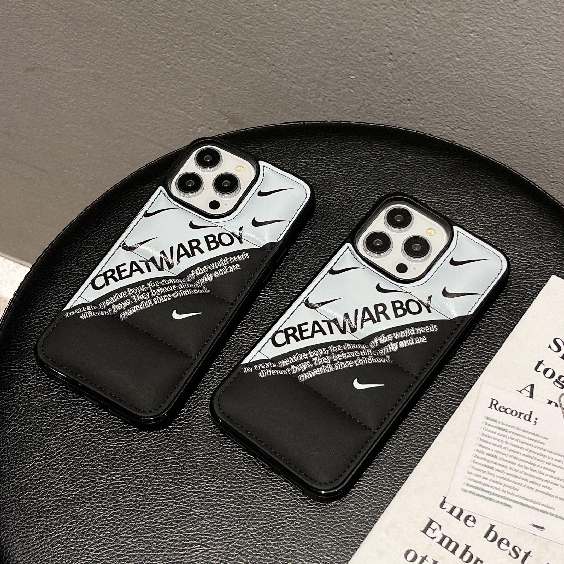 Creative Worldly boy Phone Case For iPhone Black-NKK241405