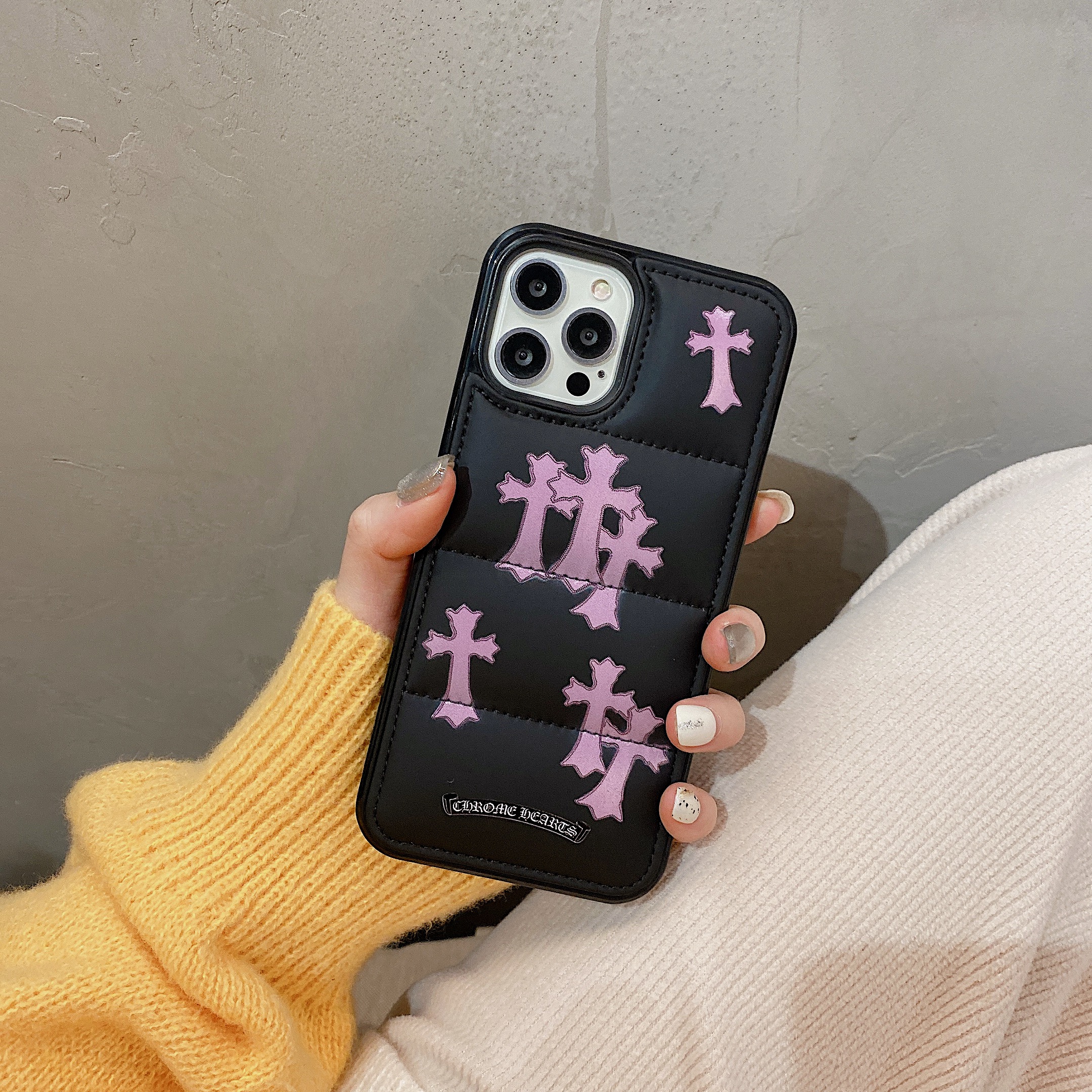 Creative Cross Phone Case For iPhone Pink-KLX241750