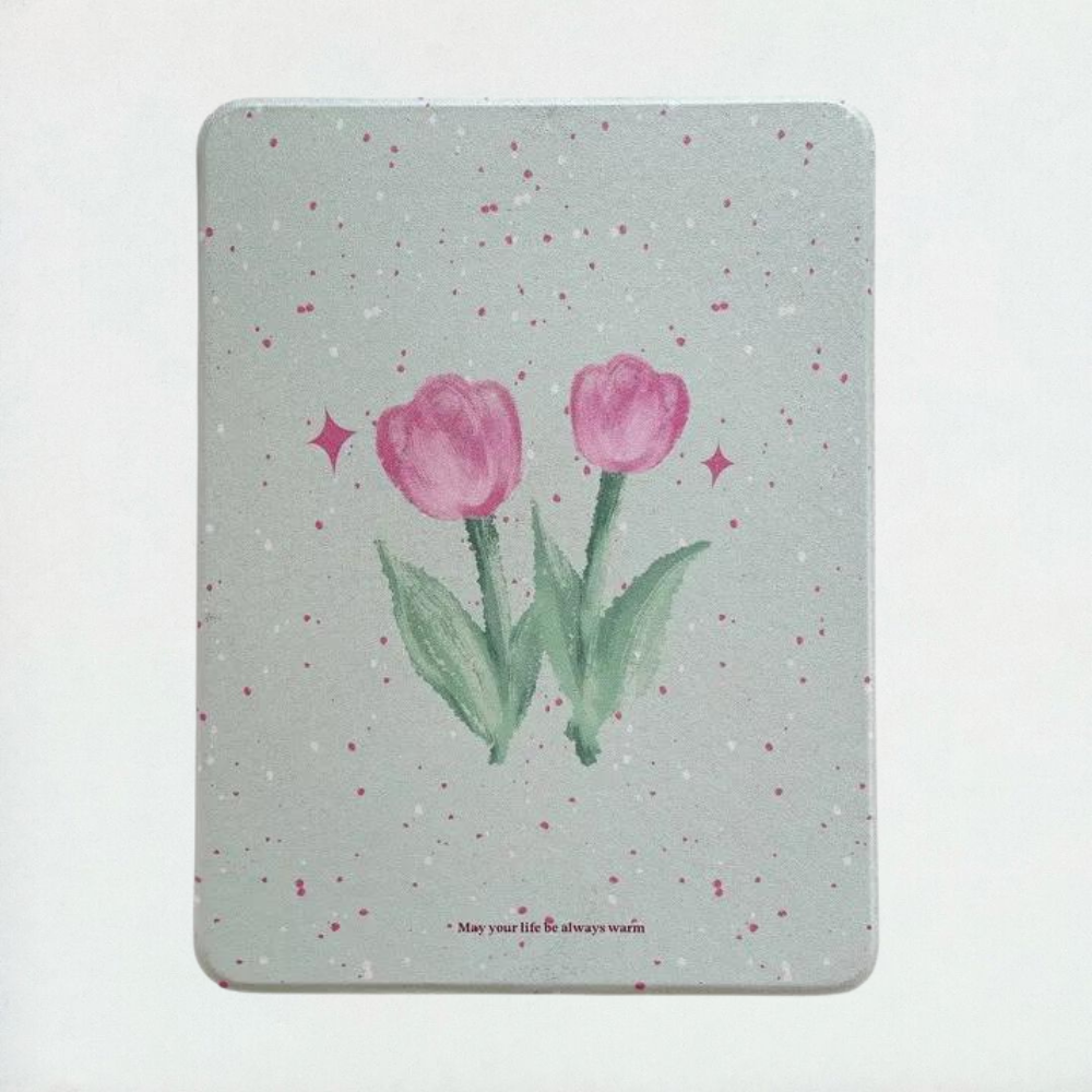 Pink Tulip iPad Case