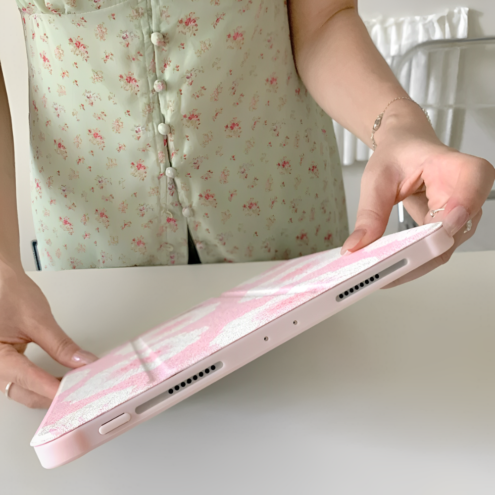 White Flowers iPad Case