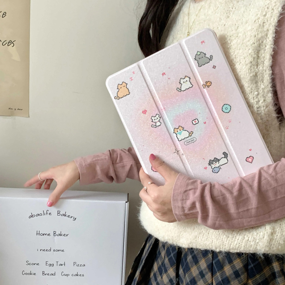 Pixel Cats iPad Case